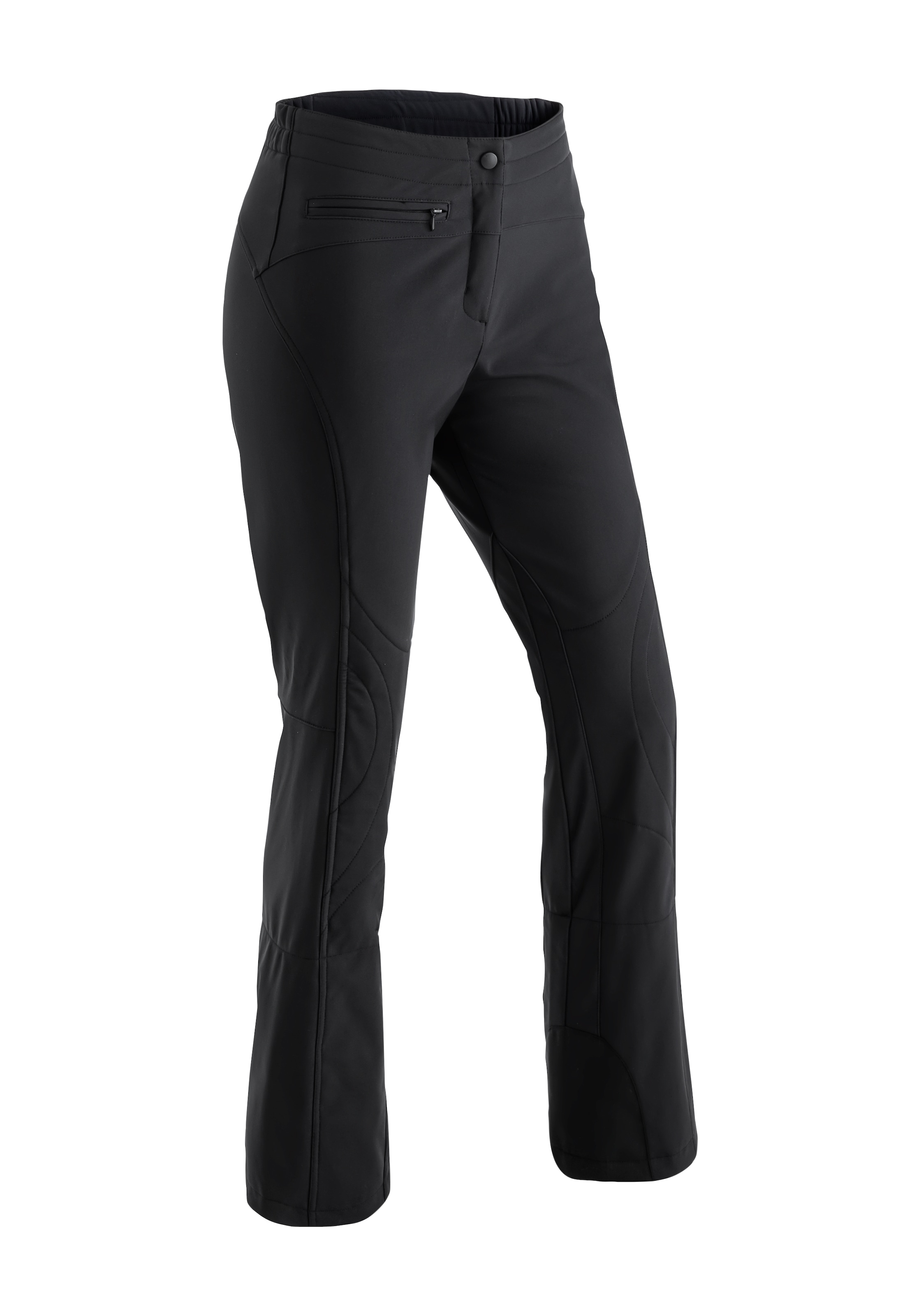 Maier Sports Skihose "Marie", Damen Softshell-Schneehose, atmungsaktiv und winddicht, Slim Fit