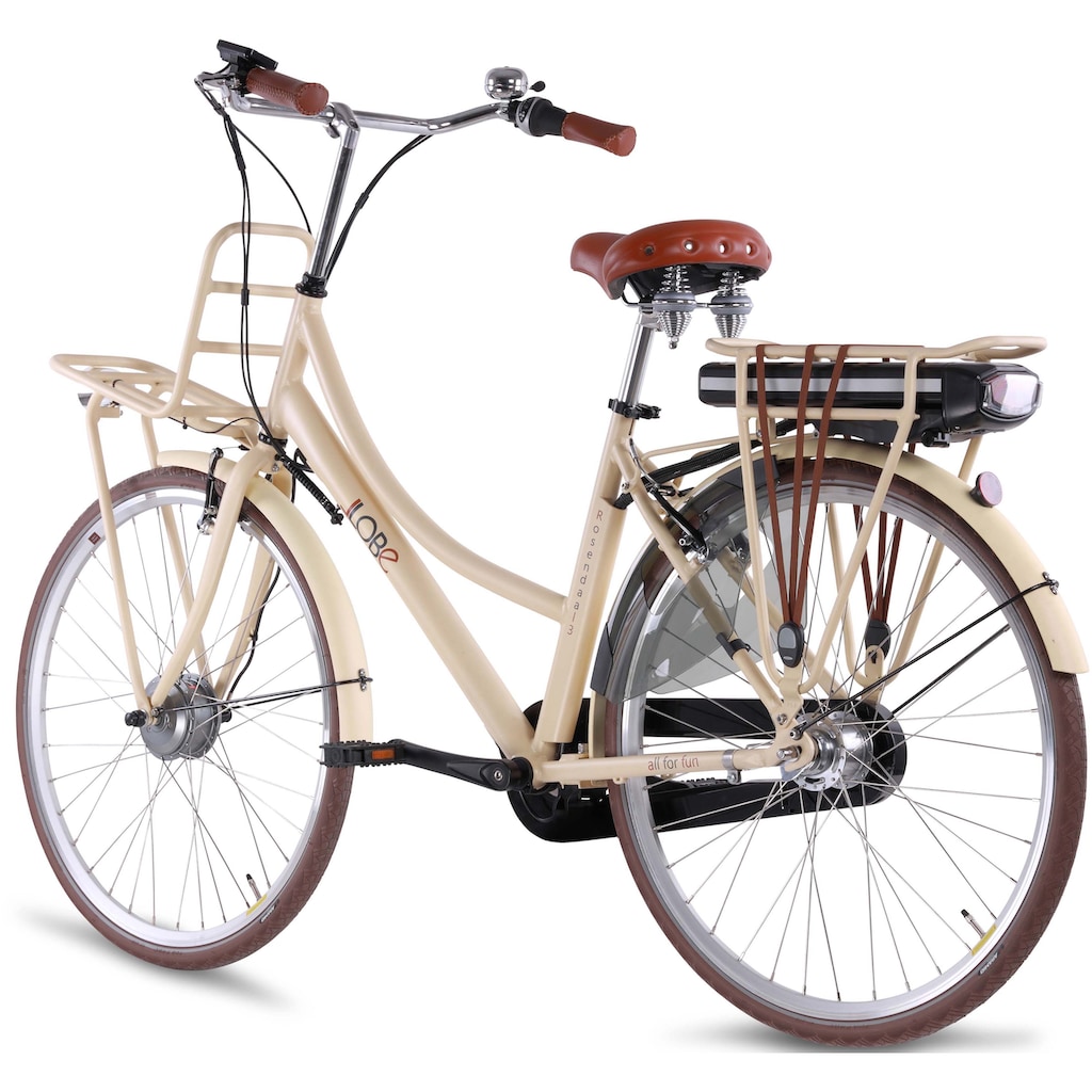 LLobe E-Bike »Rosendaal 3 Lady, 13Ah«, 7 Gang, Shimano, Frontmotor 250 W