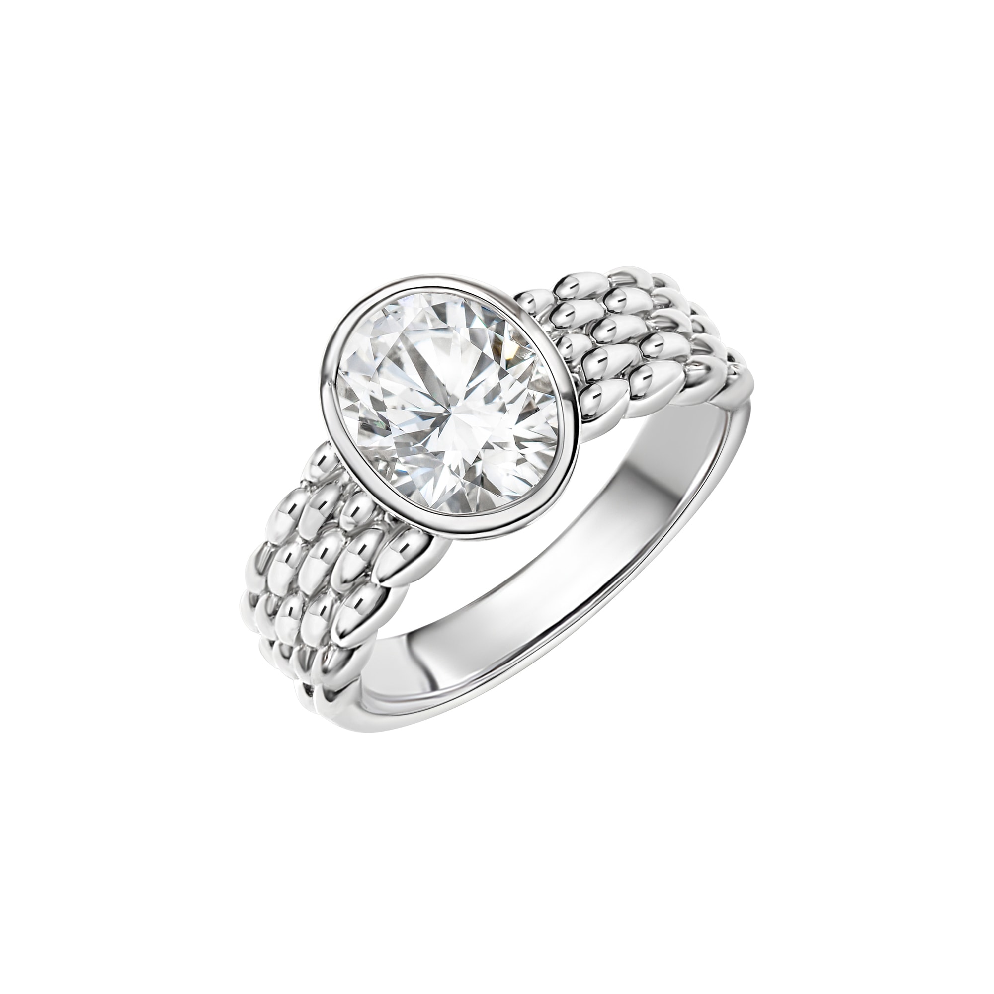 Fingerring ZEEME "925/- Sterling Silber rhodiniert Zirkonia" Gr. 60, weiß, Fingerringe, Damen, 060 (19,1), Silber 925 (Sterlingsilber), Fingerring