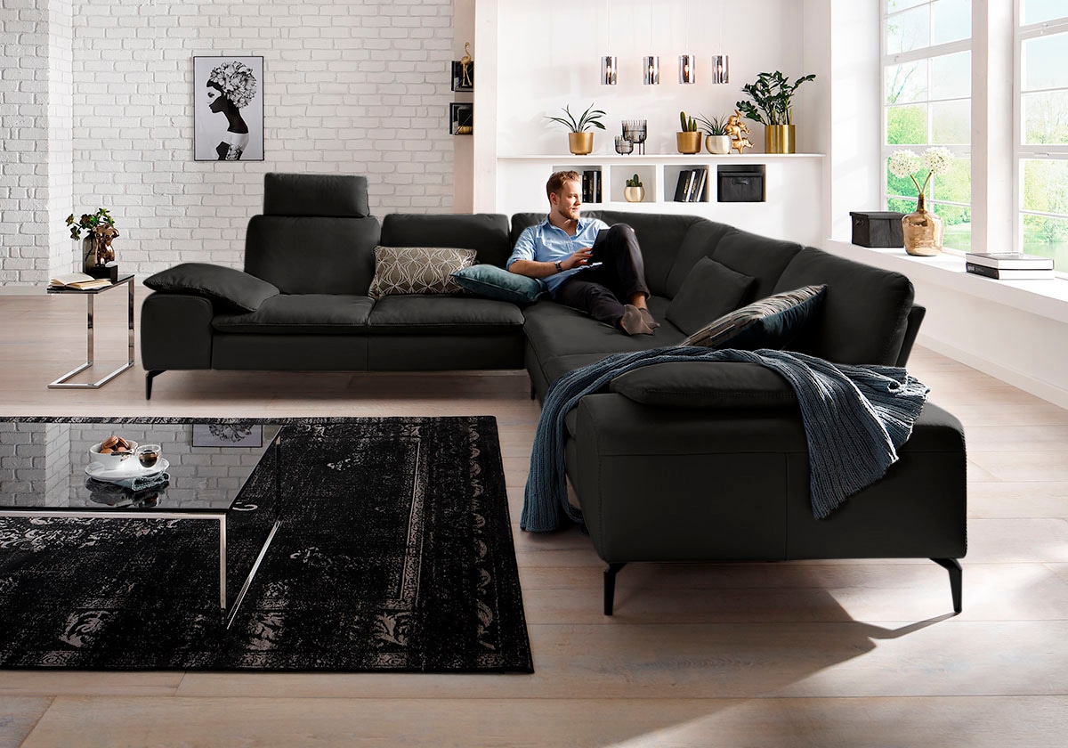 Ecksofa »valentinoo«, (Set), mit Sitztiefenverstellung, Breite 318 cm