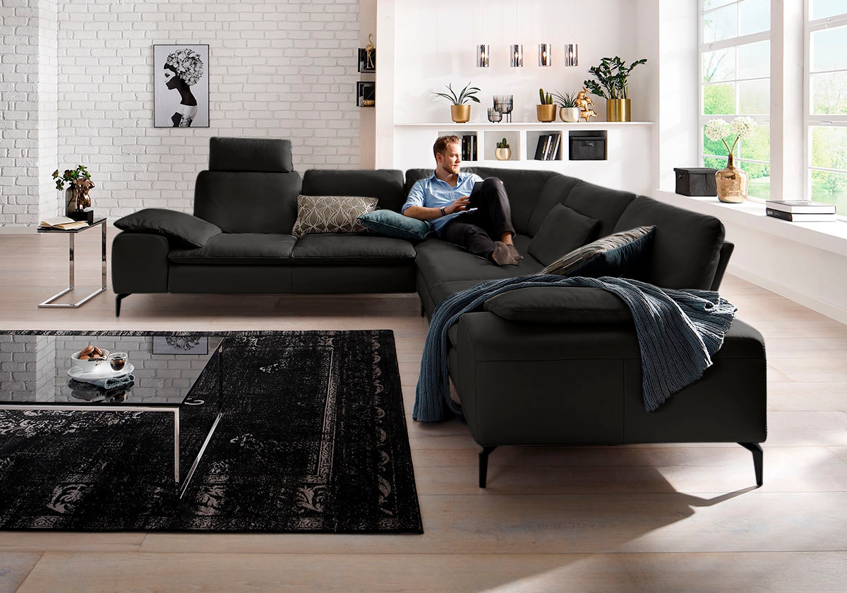 W.SCHILLIG Ecksofa "valentinoo, Designsofa, elegant und bequem, L-Form", (S günstig online kaufen