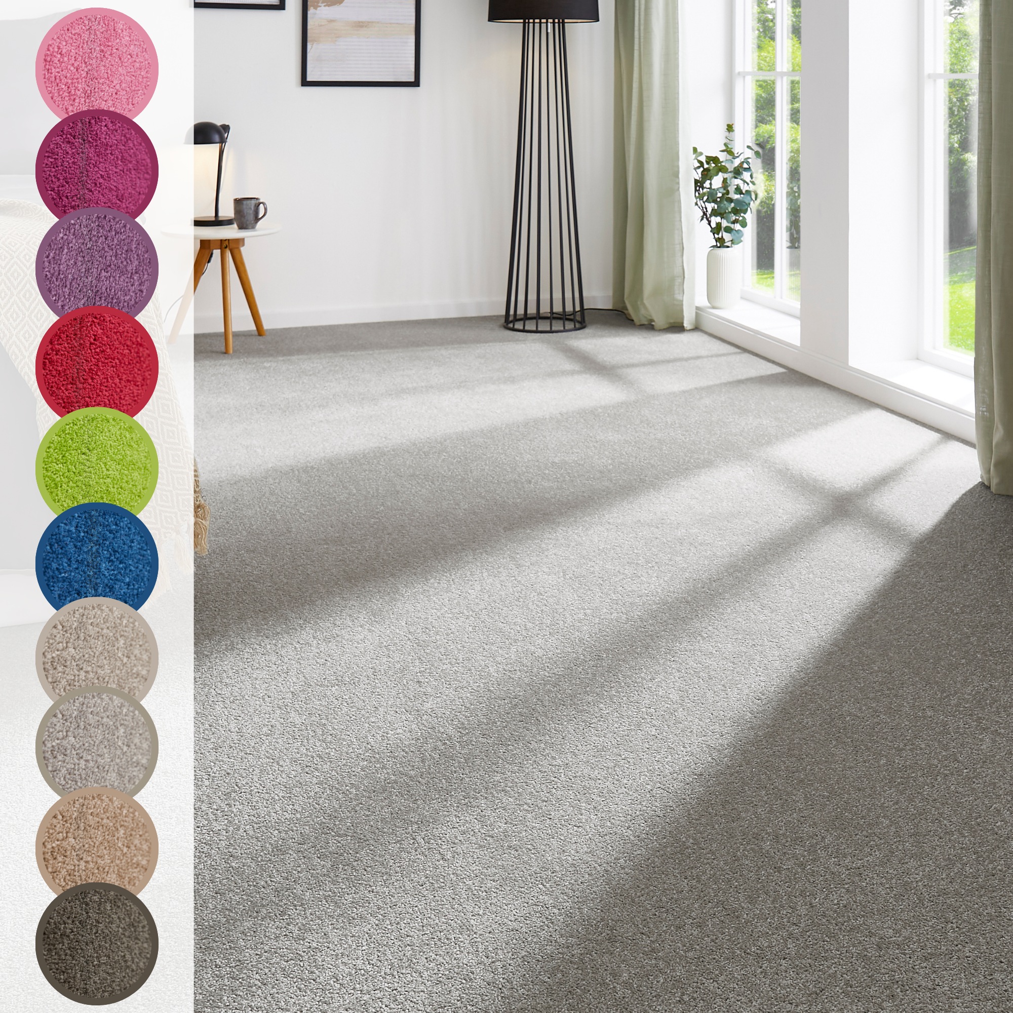 ANDIAMO Ines Carpet Gray 400x350cm