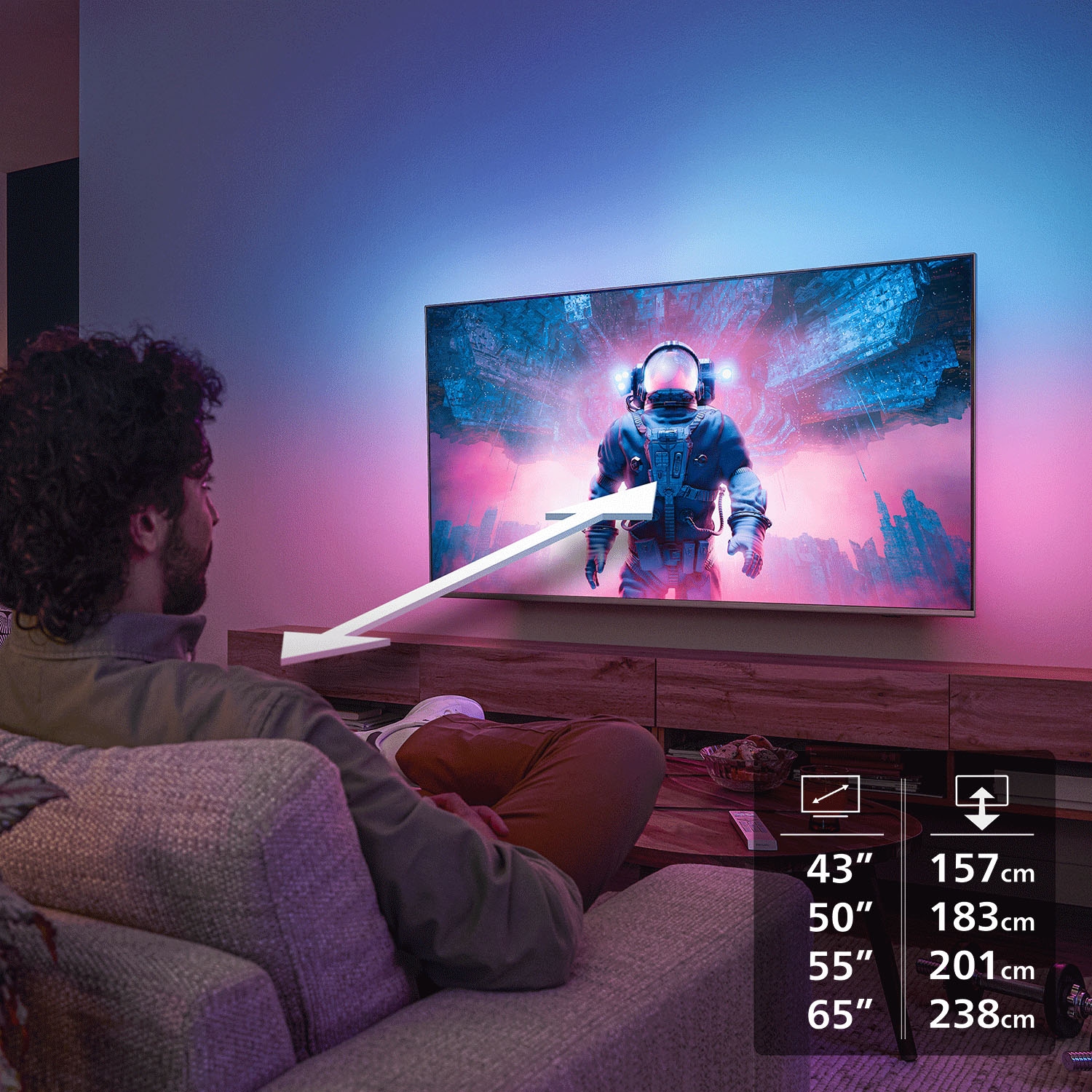 Philips LED-Fernseher »43PUS8001/12« 108 cm/43 ″ Smart-TV