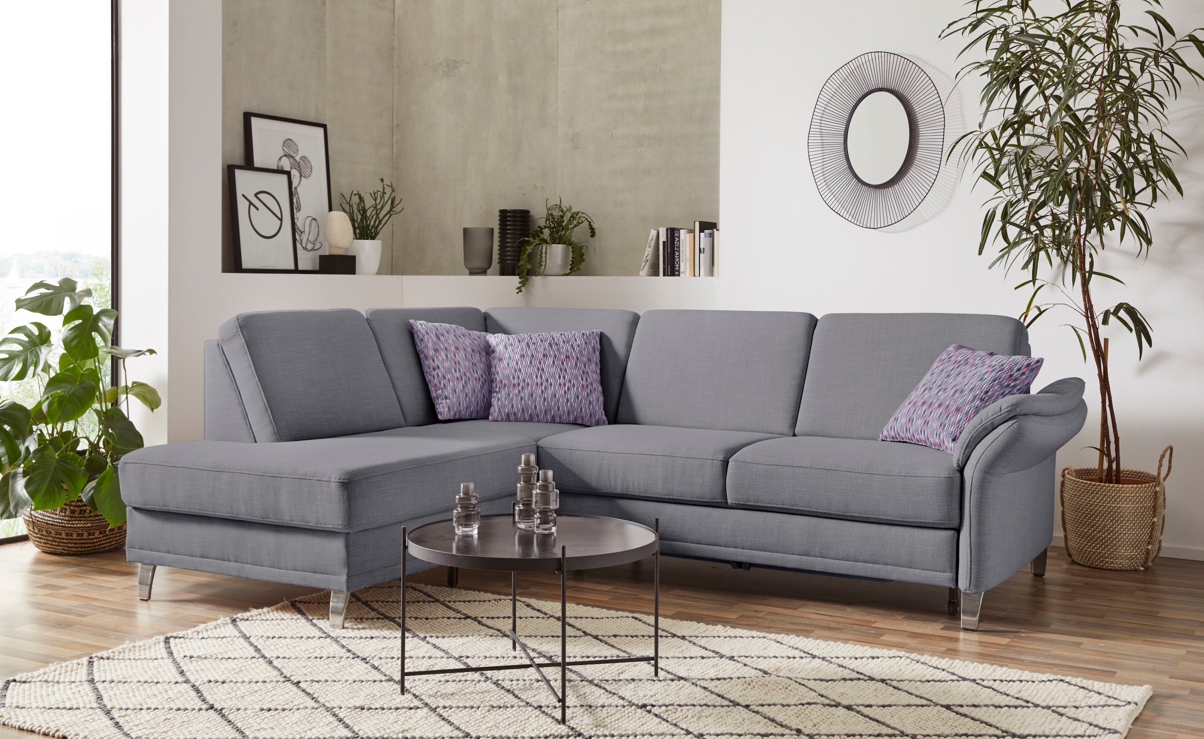 sit&more Ecksofa "Clio L-Form", wahlweise mit Bettfunktion und Bettkasten, günstig online kaufen