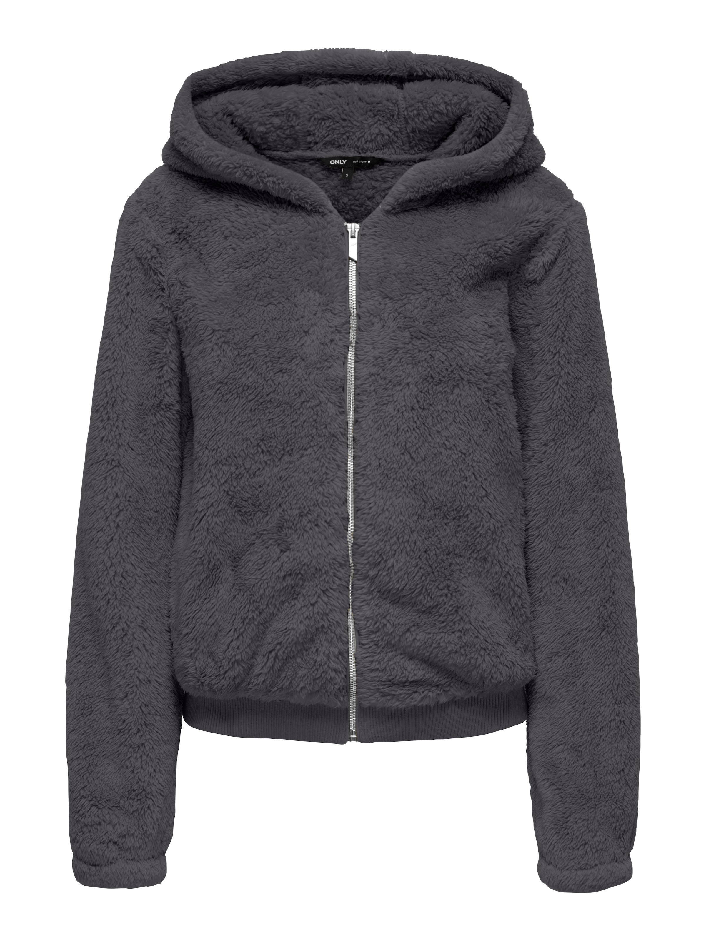ONLY Kapuzenplüschjacke »ONLNEWANNA CONTACT SHERPA JKT OTW NOOS«, mit Kapuze