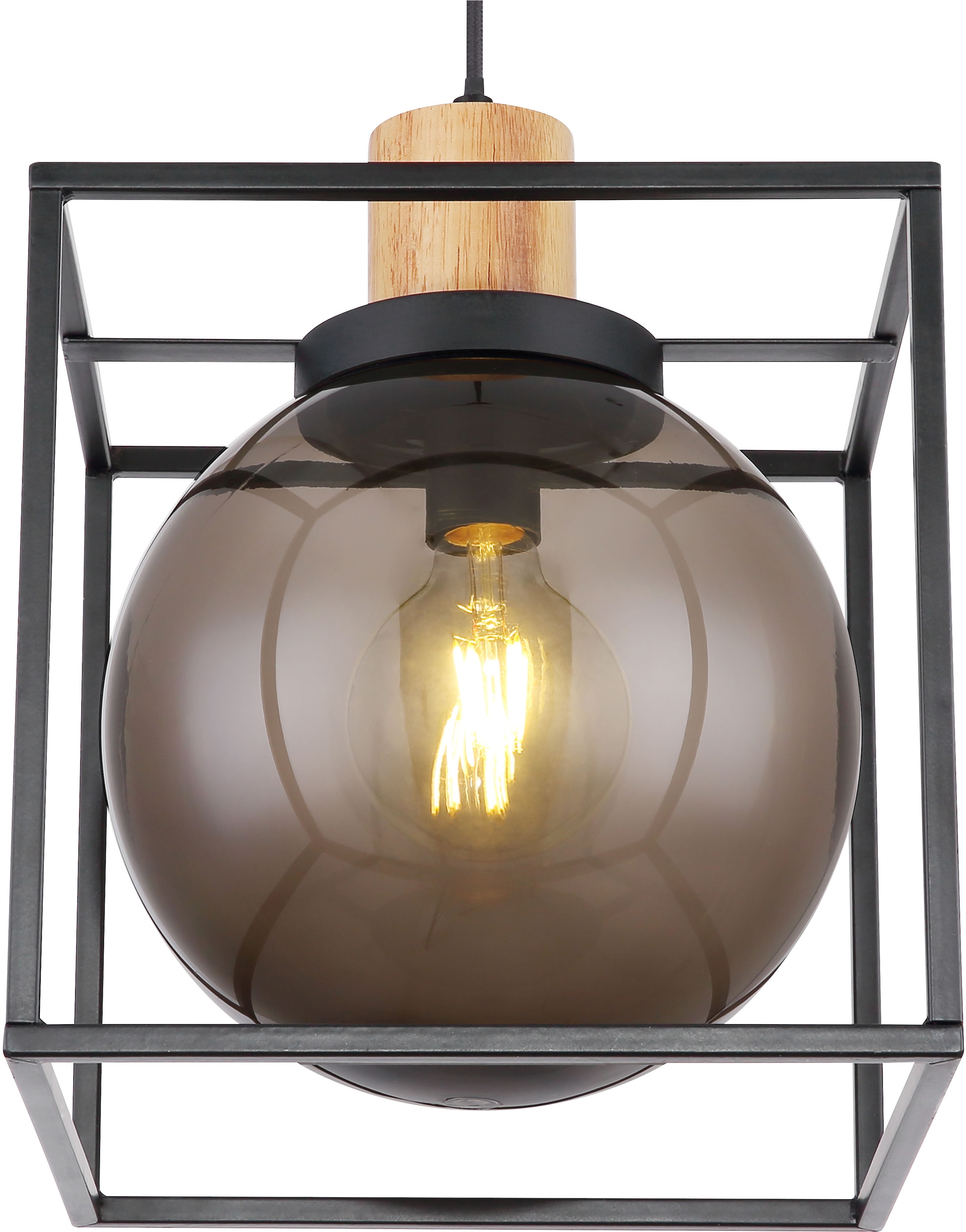GLOBO LIGHTING Hängeleuchte »HILKO«, Leuchtmittel E27 | ohne Leuchtmittel, Hängelampe/Pendelleuchte/Esszimmer/Wohnzimmer/Esstisch
