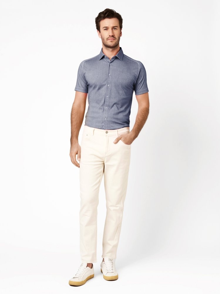 DESOTO Kurzarmhemd »Casual Kent 1/2« Jerseyhemd, slim fit