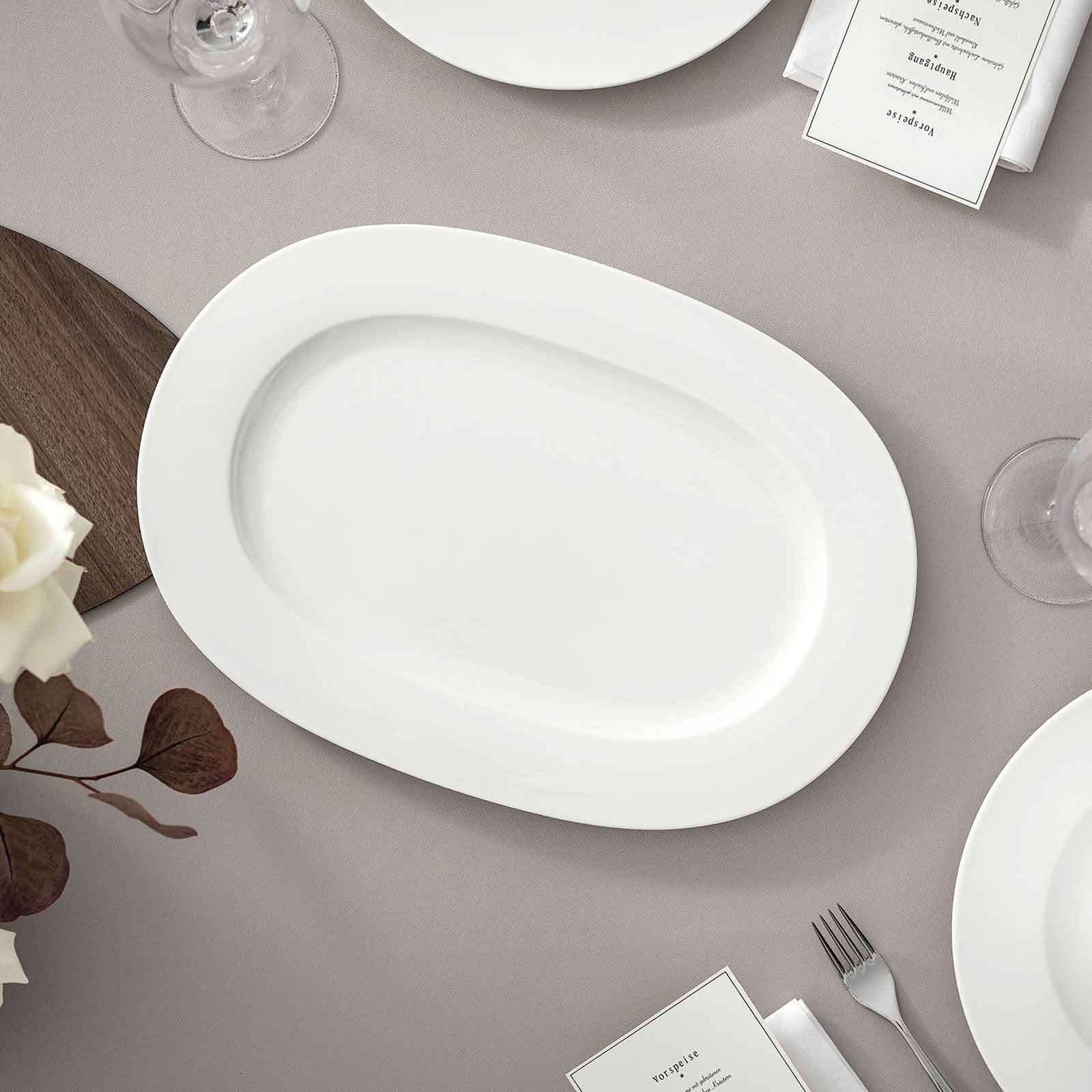 Villeroy & Boch Servierplatte »Servierplatte oval Royal 41 cm weiß«