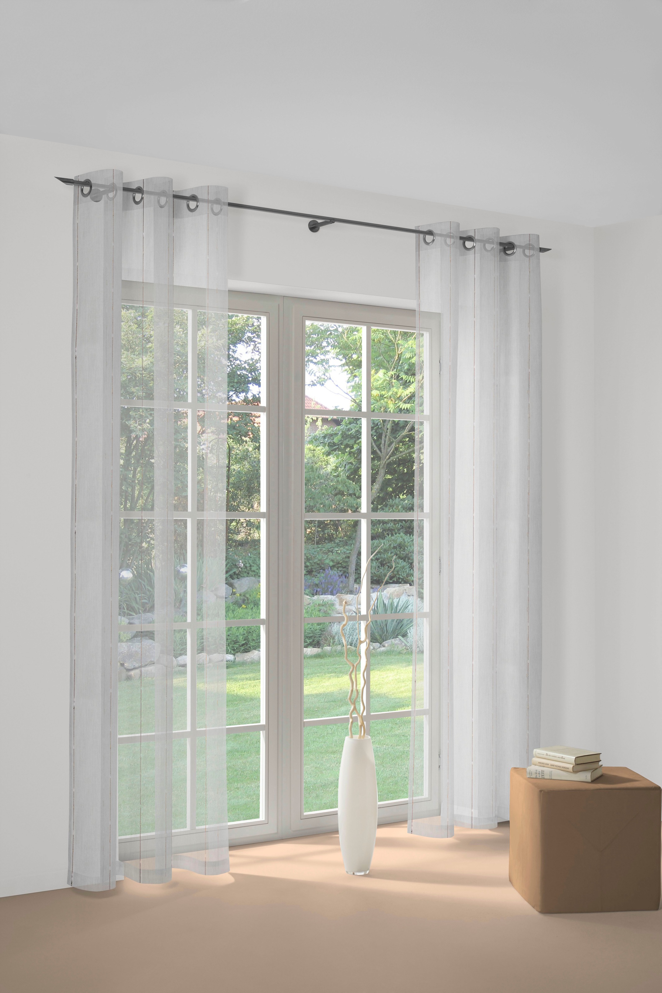 Wirth Gardine Ösen 1 Stk. tlg. Fertig-Store mit Metallösen nach Maß günstig online kaufen