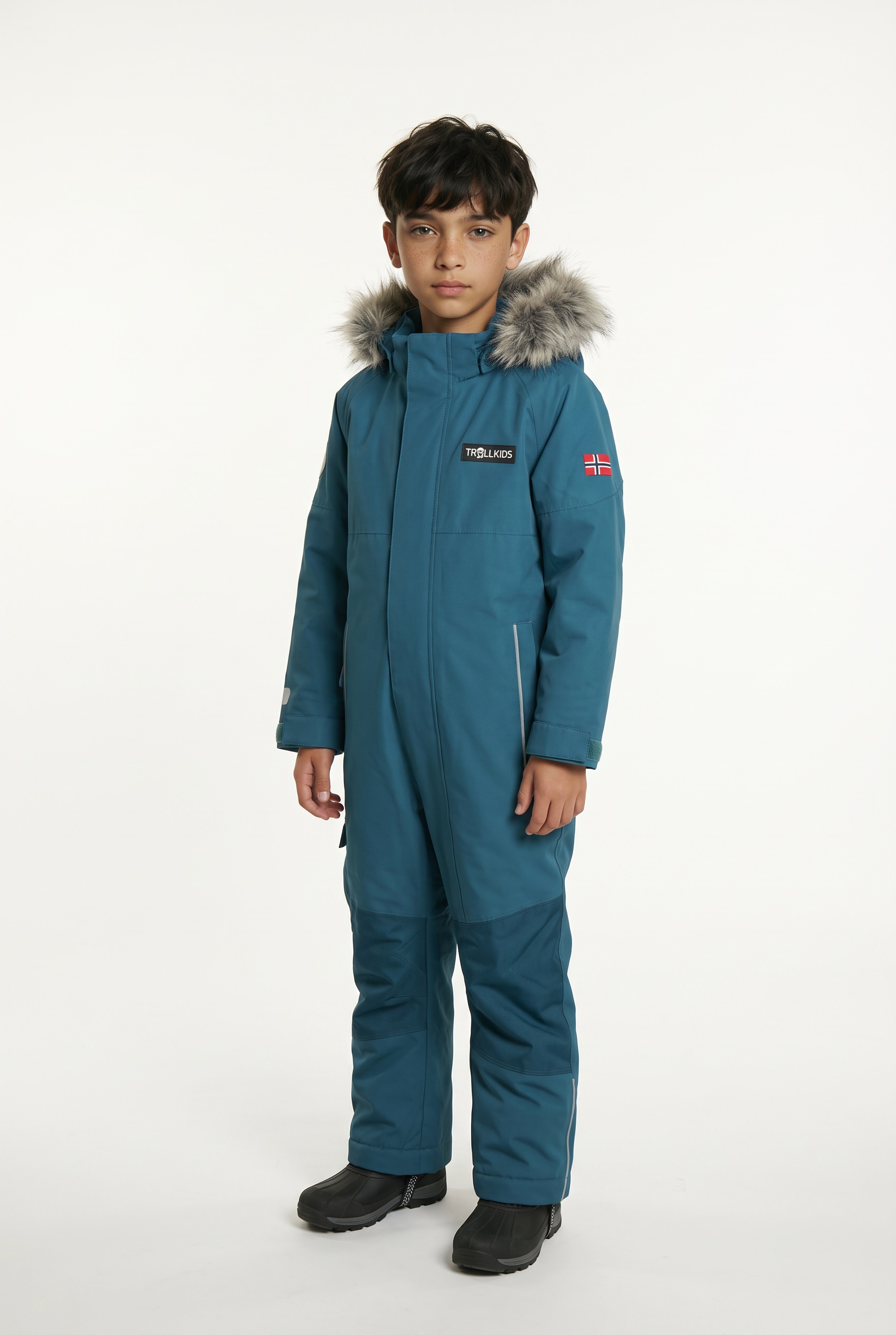 TROLLKIDS Schneeoverall "KIDS KIRKENES SNOWSUIT" sportlich, Schneeoverall, für Kinder, aus Polyester und Polyamid