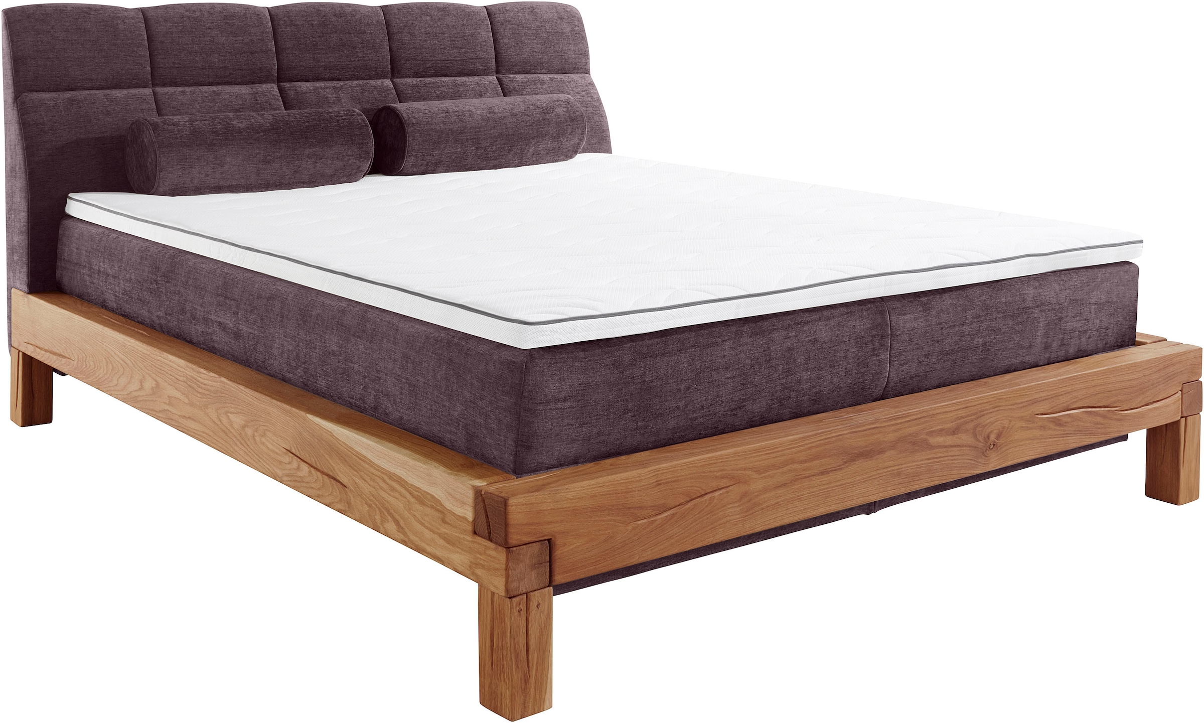 Home affaire Boxspringbett »Villads«, Liegefläche: 180/200 cm, Inside-Boxspring-Unterbau, recycelte Stoffe