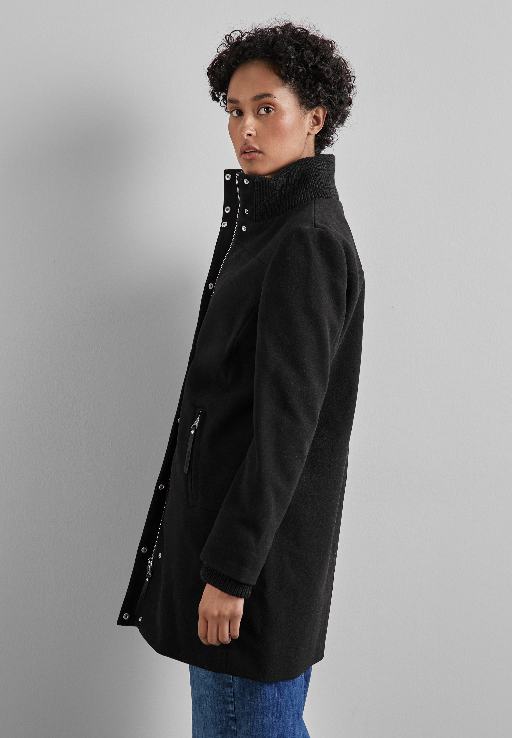 STREET ONE Parka, ohne Kapuze, mit Stehkragen