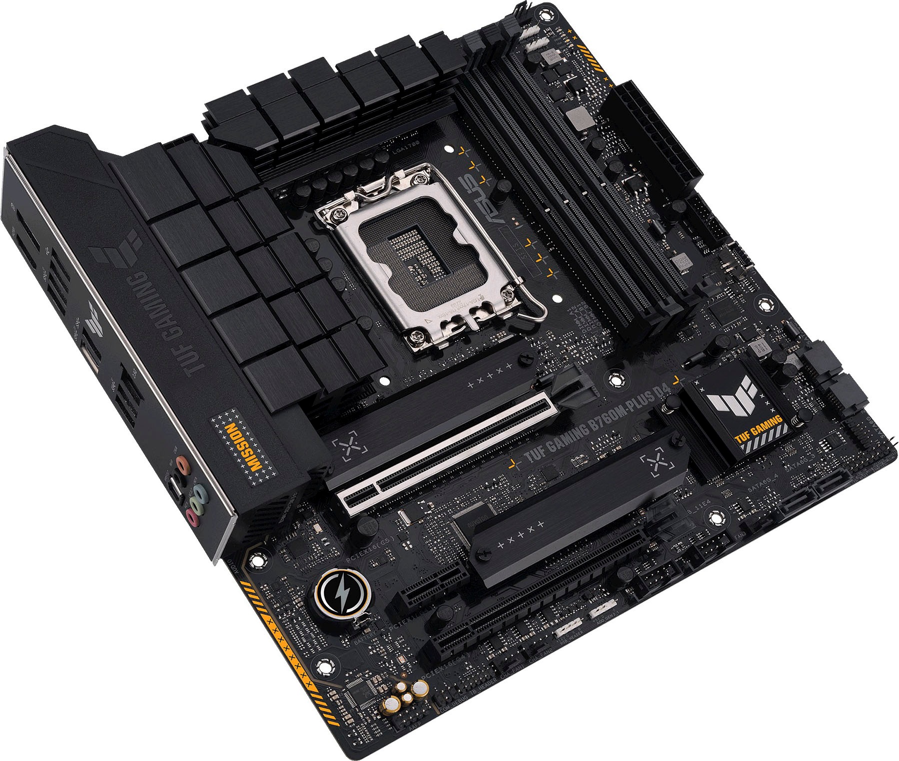 Asus Mainboard »TUF GAMING B760M-PLUS D4«, Intel B760, mATX, DDR4 Speicher, PCIe 5.0, 2x M.2, Thunderbolt 4