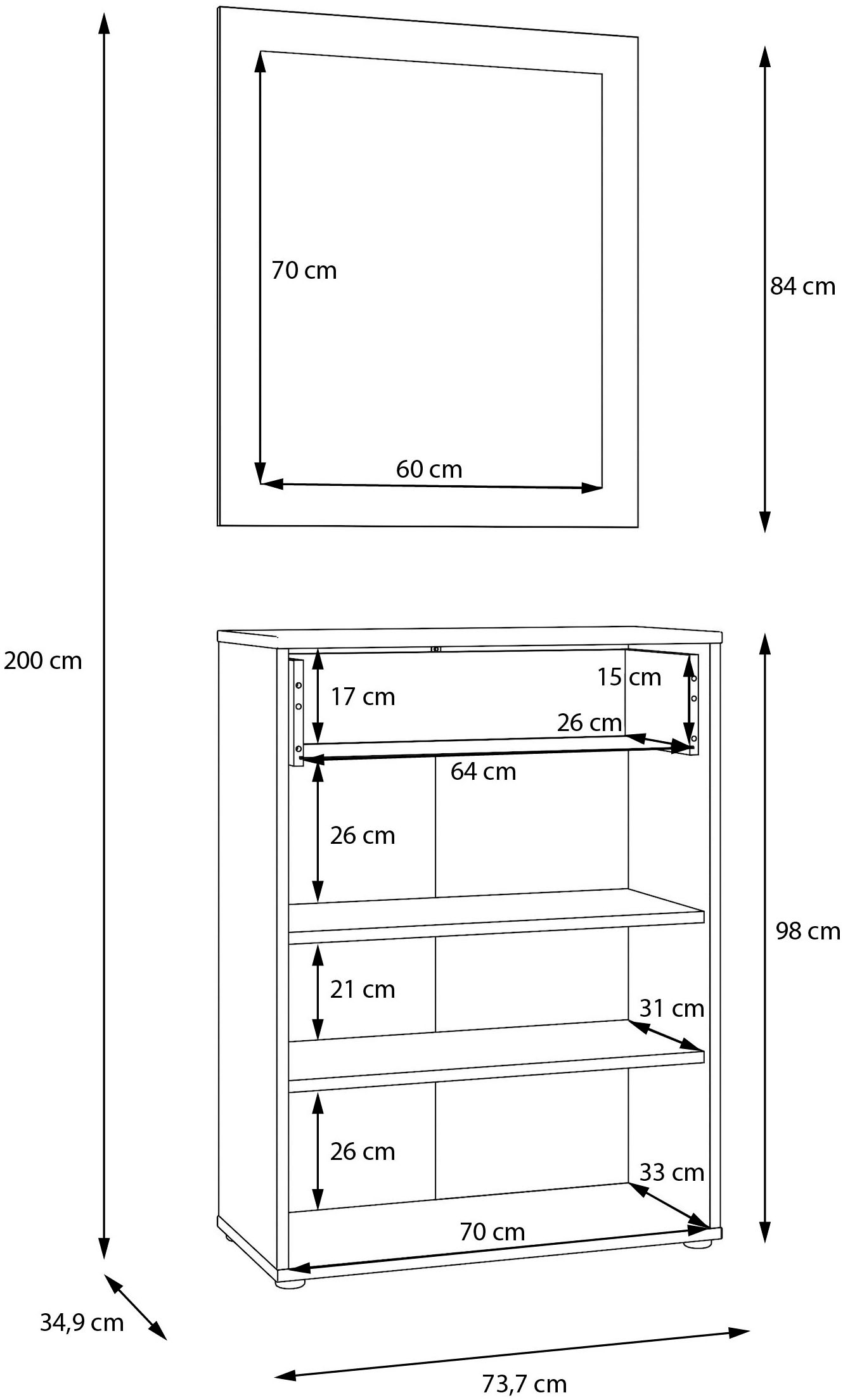 FORTE Garderoben-Set »Kendray« 2 Stk. tlg.