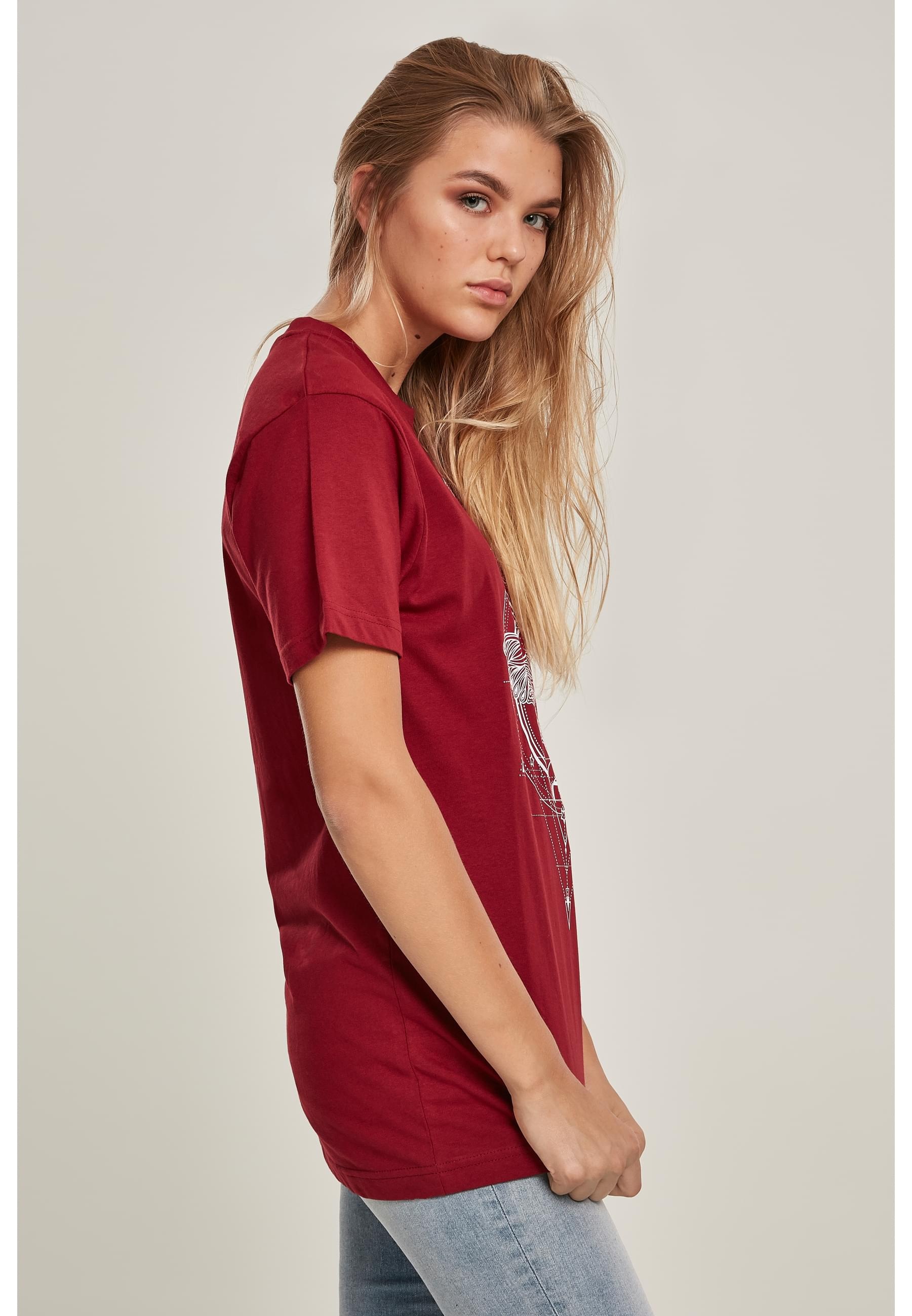MisterTee Kurzarmshirt »MisterTee Damen Ladies Moth Tee«, (1 tlg.)