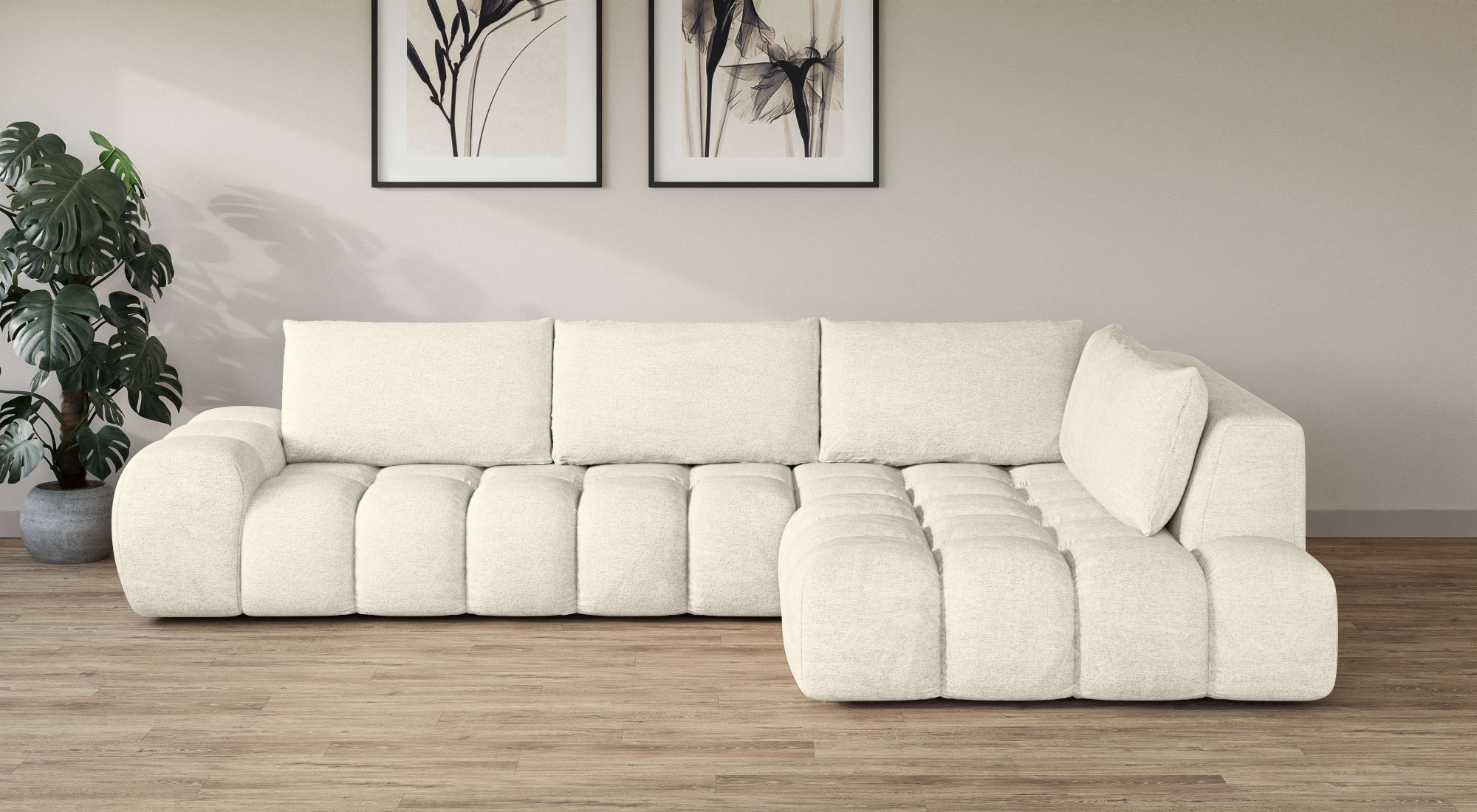 INOSIGN Ecksofa "AZITA klein, L-Form, elegant und bequem Designsofa", lose günstig online kaufen
