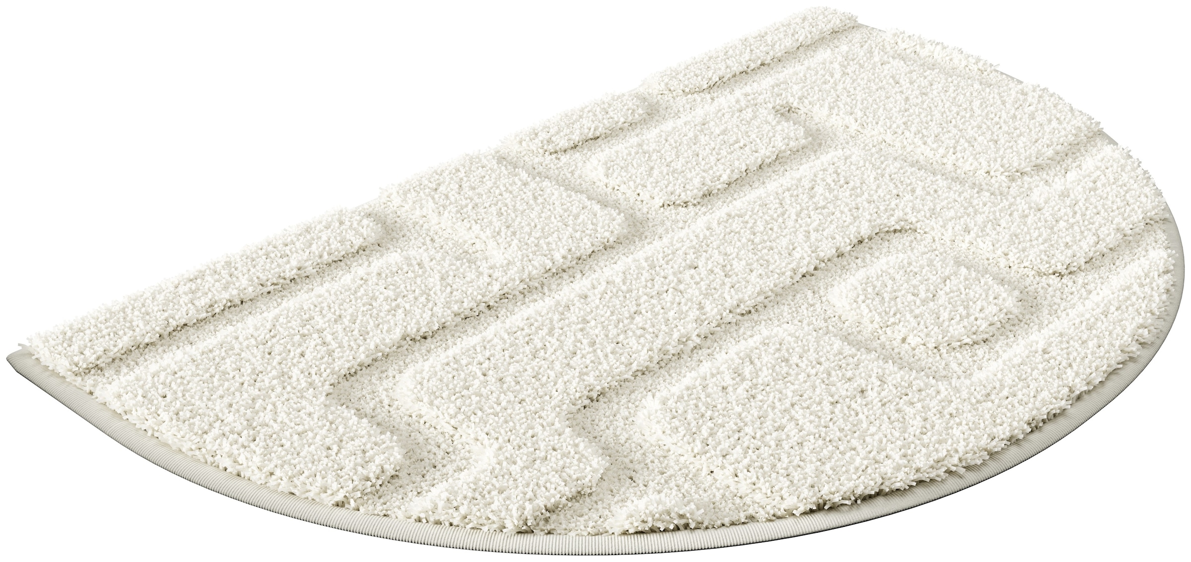 Grund Badematte »Riana, Badvorleger, Badezimmer Teppich, sehr weich«, rutschhemmend beschichtet, schnell trocknend, Modernes Design mit Linien in Hoch-Tief-Struktur, Made in Europe
