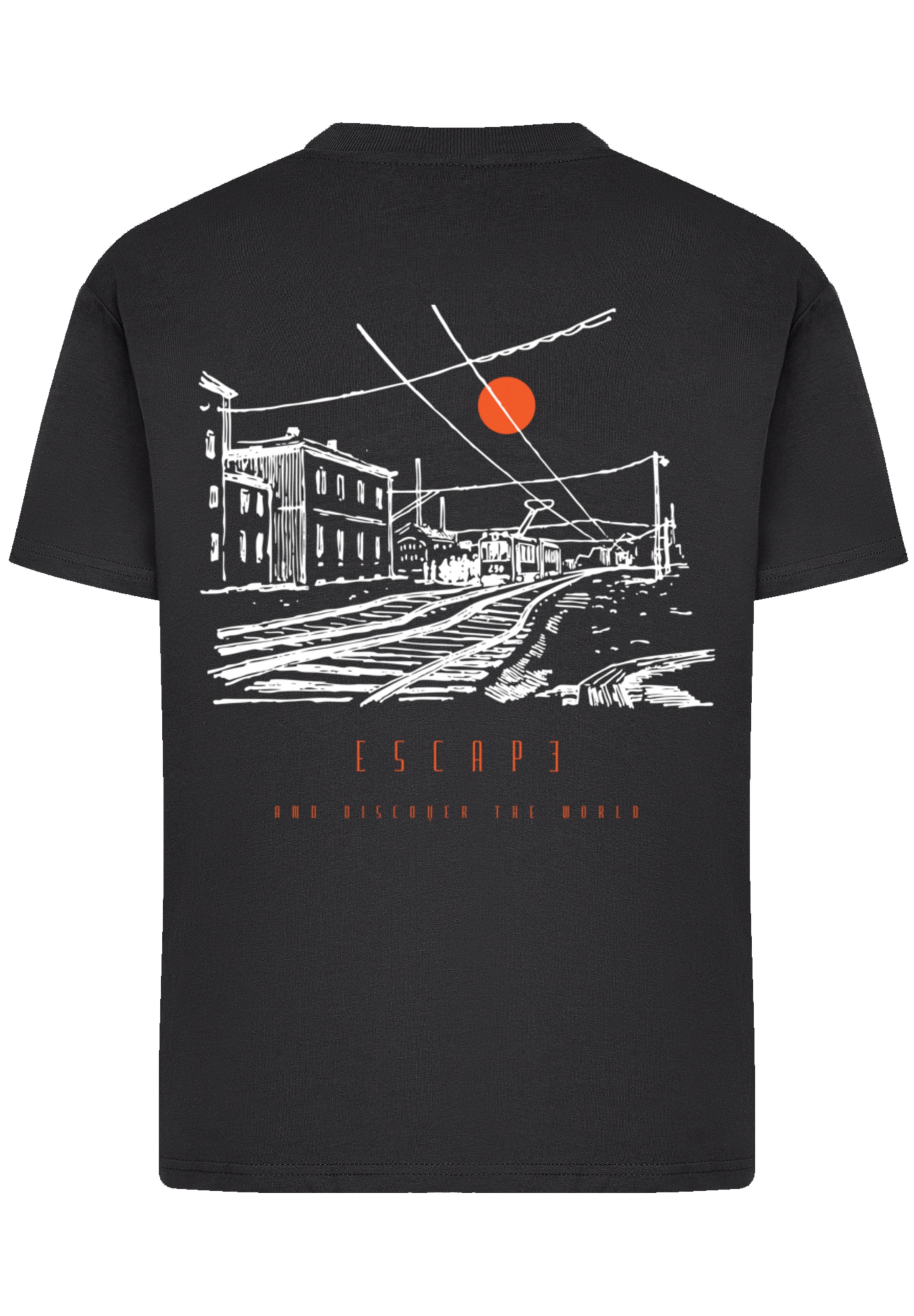 F4NT4STIC T-Shirt »Escape Discover the World Town Train Station«, Premium Qualität, ESCAPE Collection