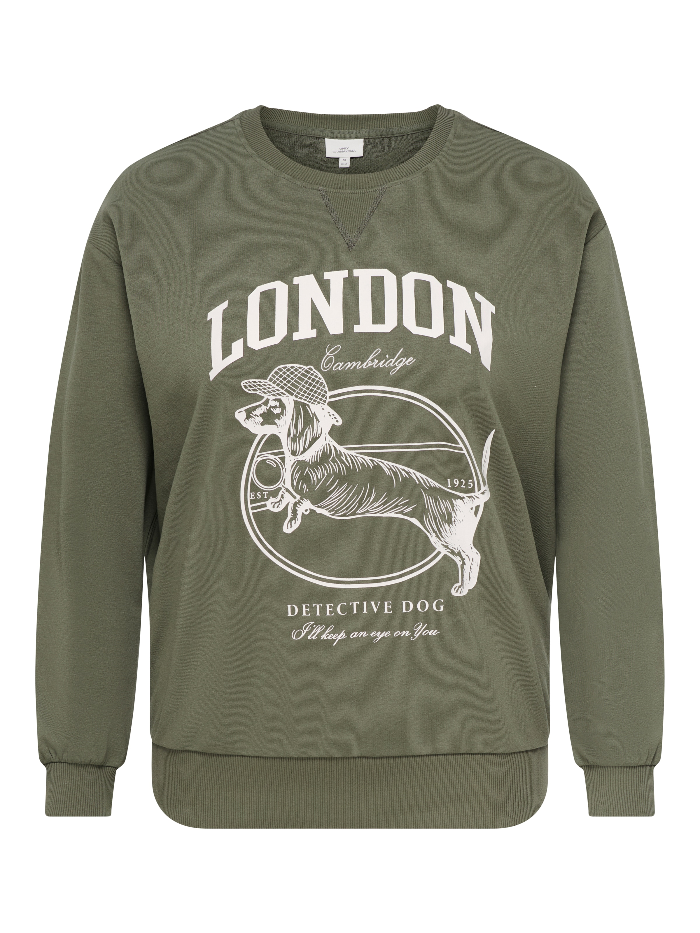 ONLY CARMAKOMA »CARAMELIA LS O-NECK SWEAT JRS«, Baumwollmischung, regular fit

