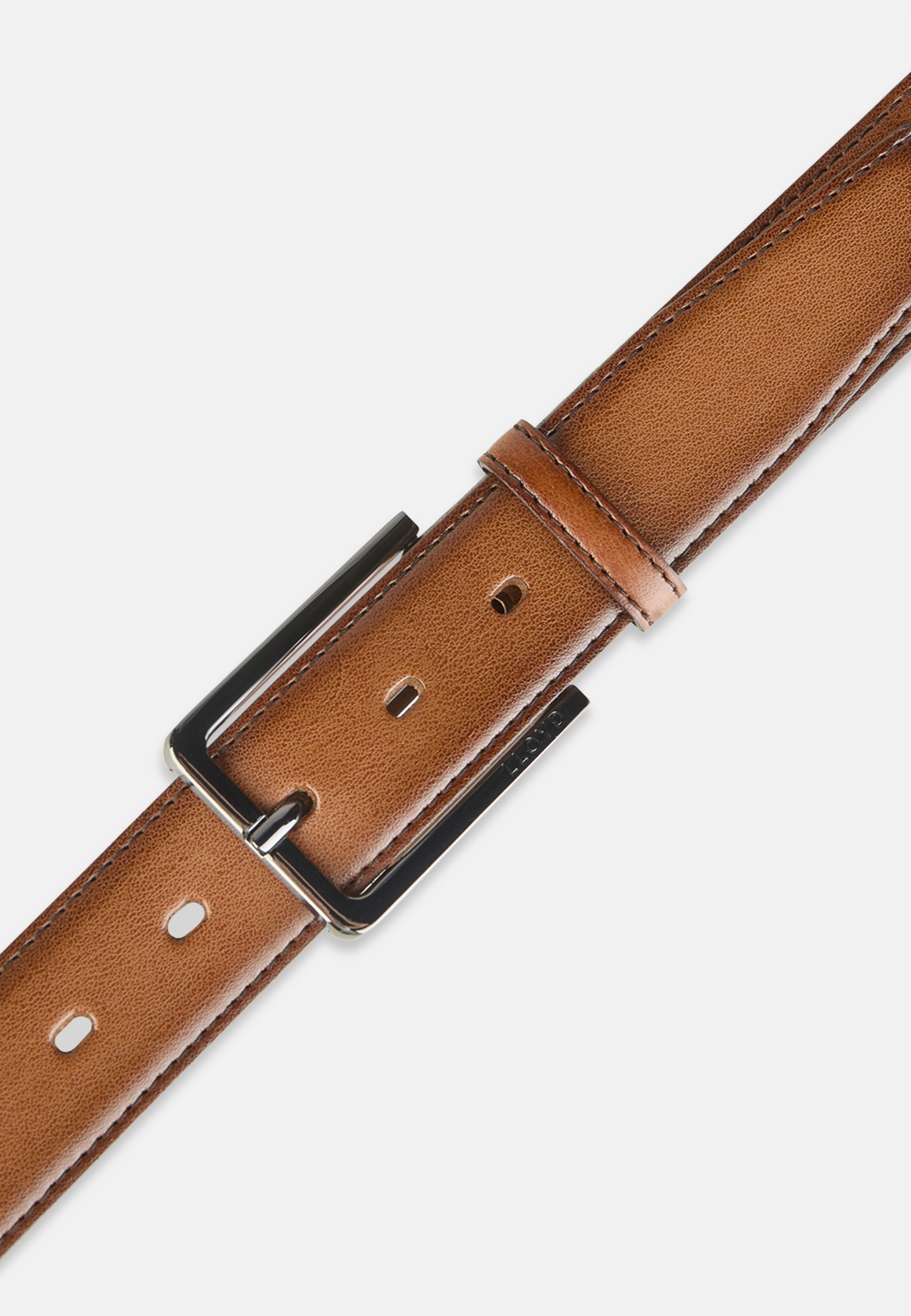 Ledergürtel LLOYD MEN’S BELTS "Lloyd Belts Herrengürtel 0404", Damen, Gr. 100, cognac, Leder, Gürtel Ledergürtel