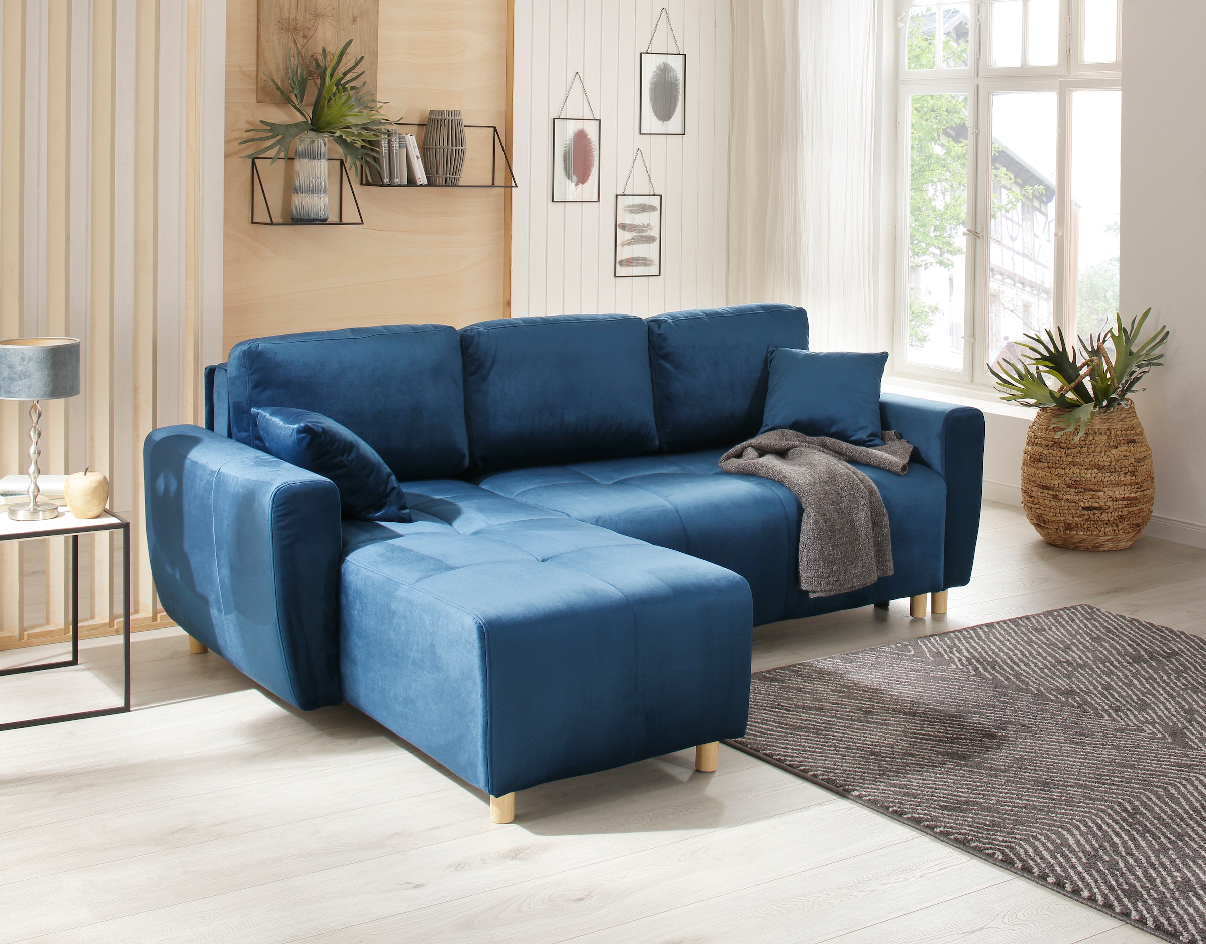 Home affaire Ecksofa "Scania L-Form", wahlweise mit Bettfunktion und Bettka günstig online kaufen