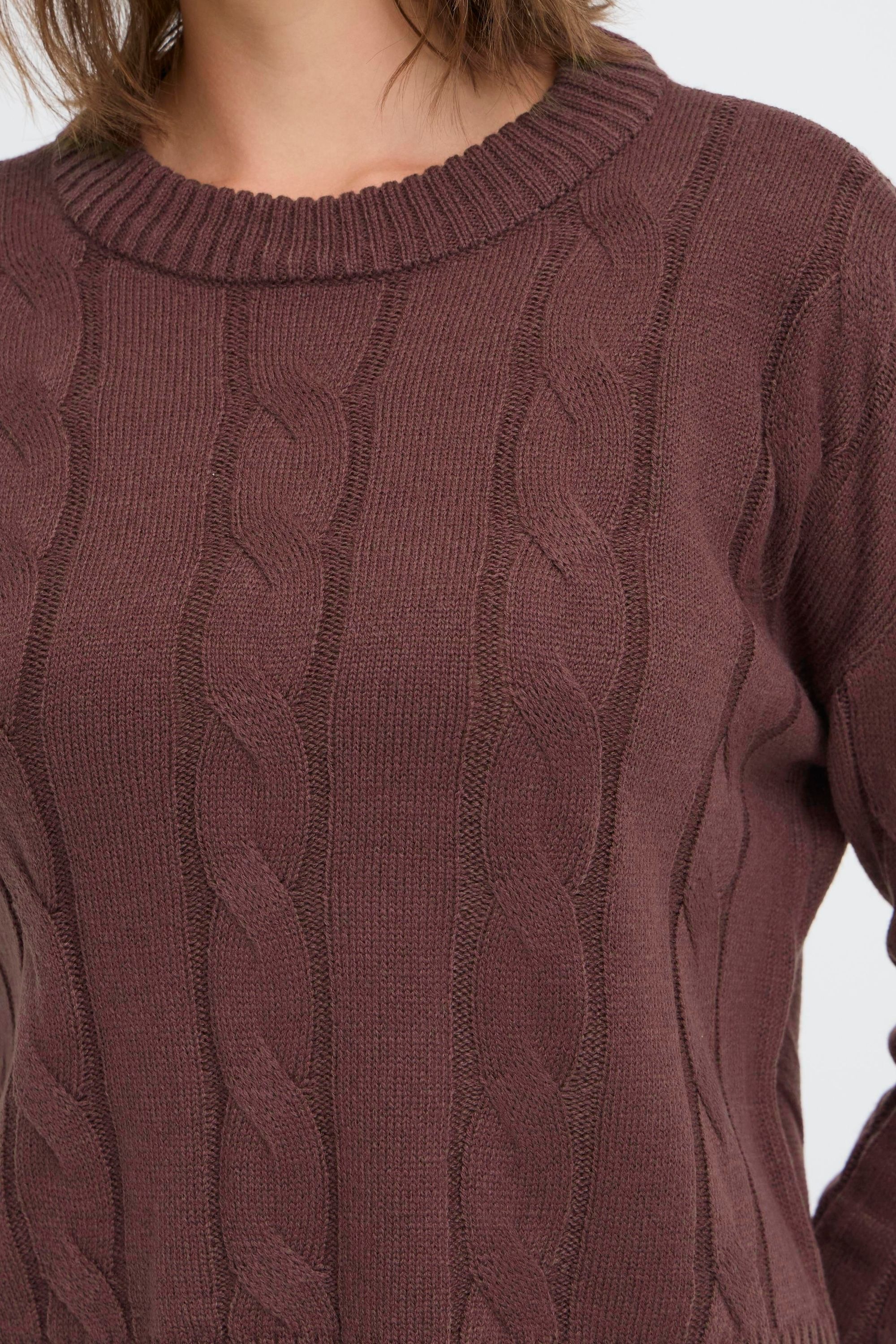 OXMO Strickfleece-Pullover »Strickpullover OXFKIMNI«
