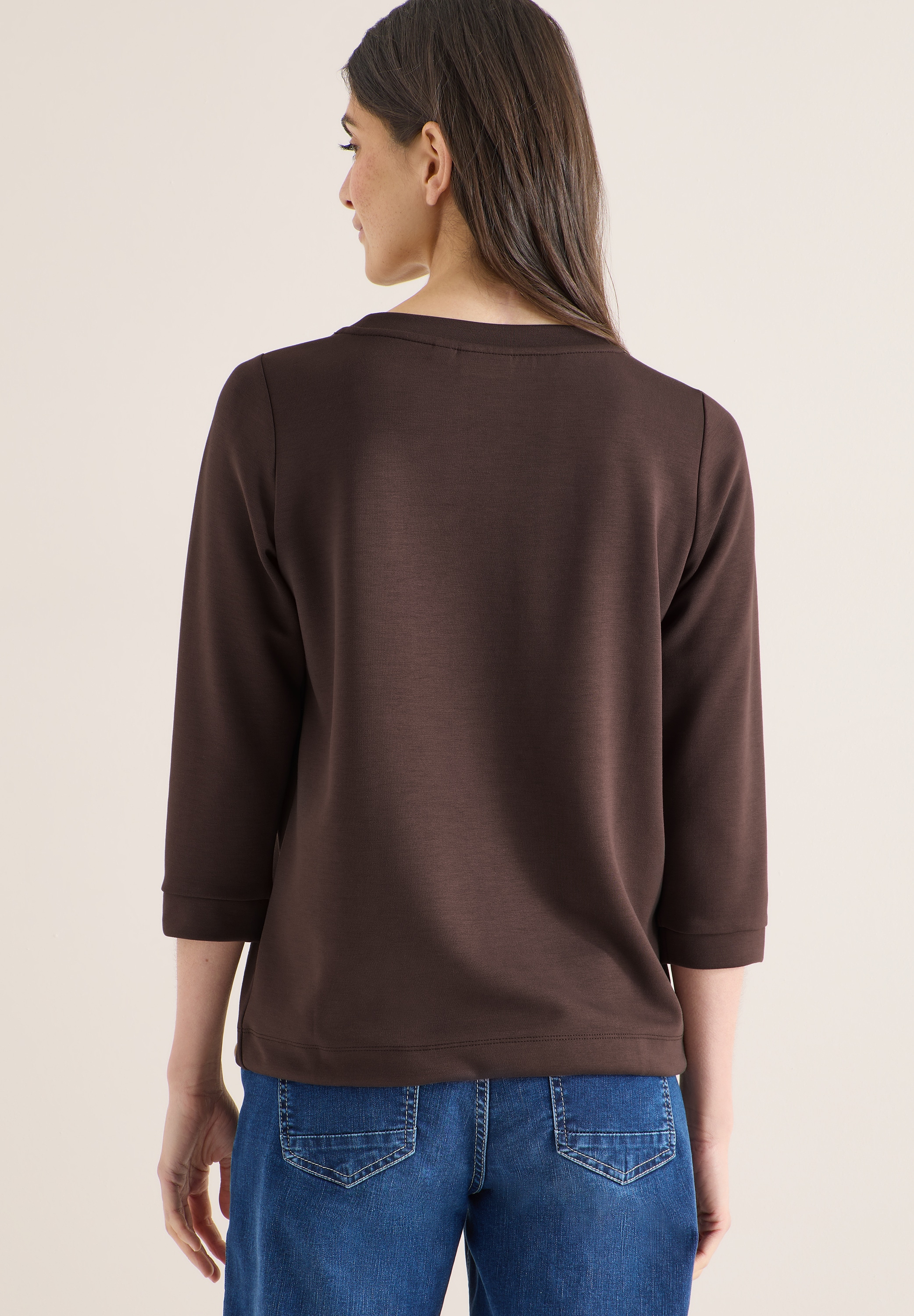 Cecil 3/4-Arm-Shirt mit Kordelzug am Saum