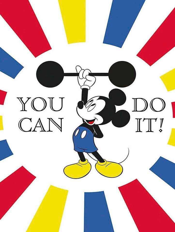 Komar Poster "Mickey Mouse Do it", Disney, (1 St.), Kinderzimmer, Schlafzimmer, Wohnzimmer