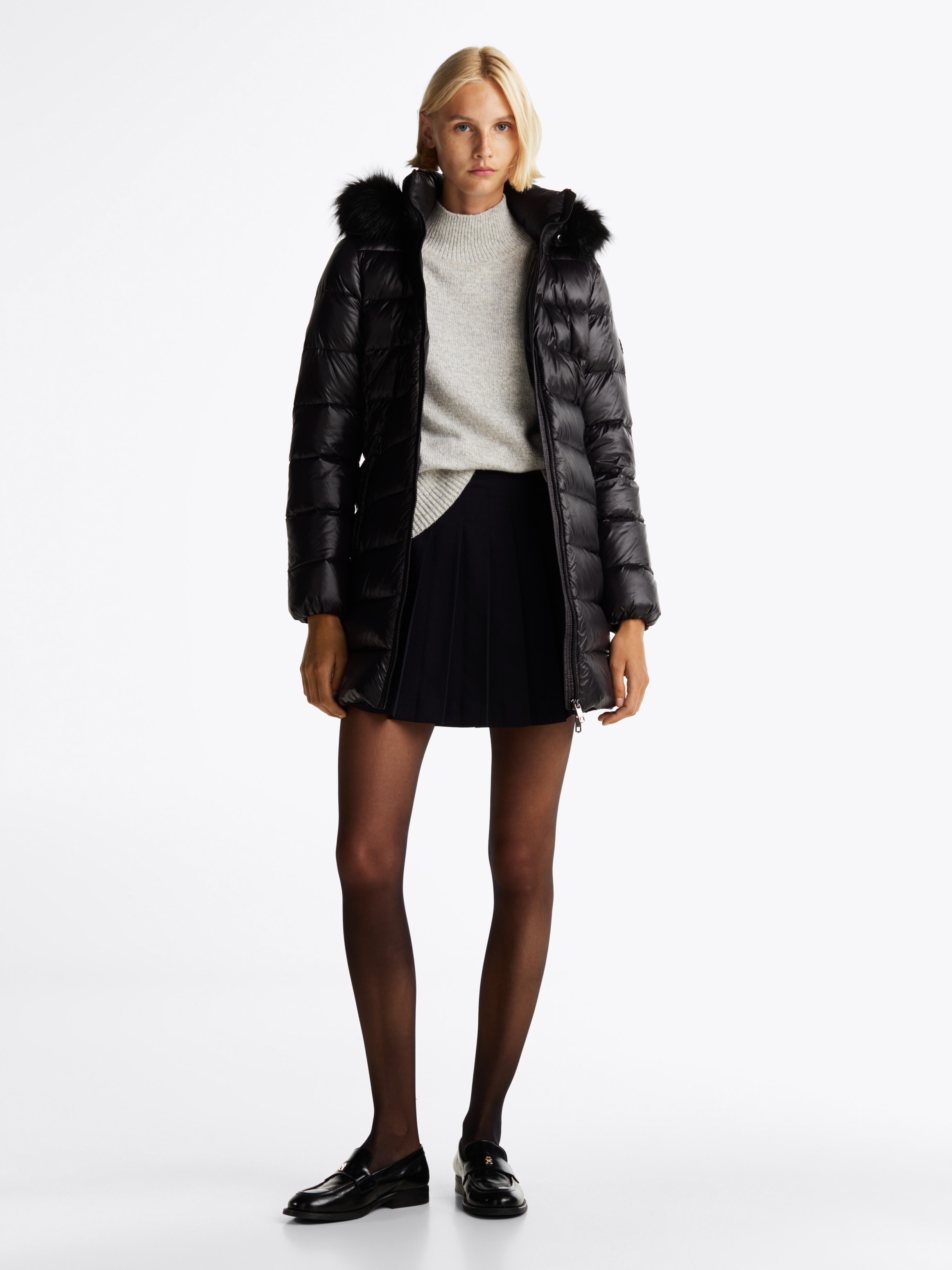 Tommy Hilfiger Langmantel, mit Logoprägung
