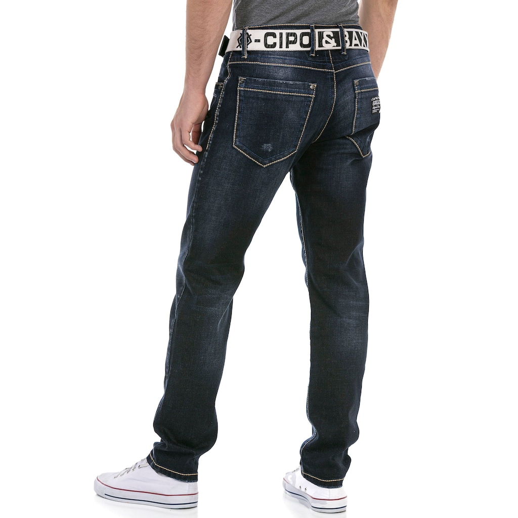 Cipo & Baxx Regular-fit-Jeans, mit markanter Waschung