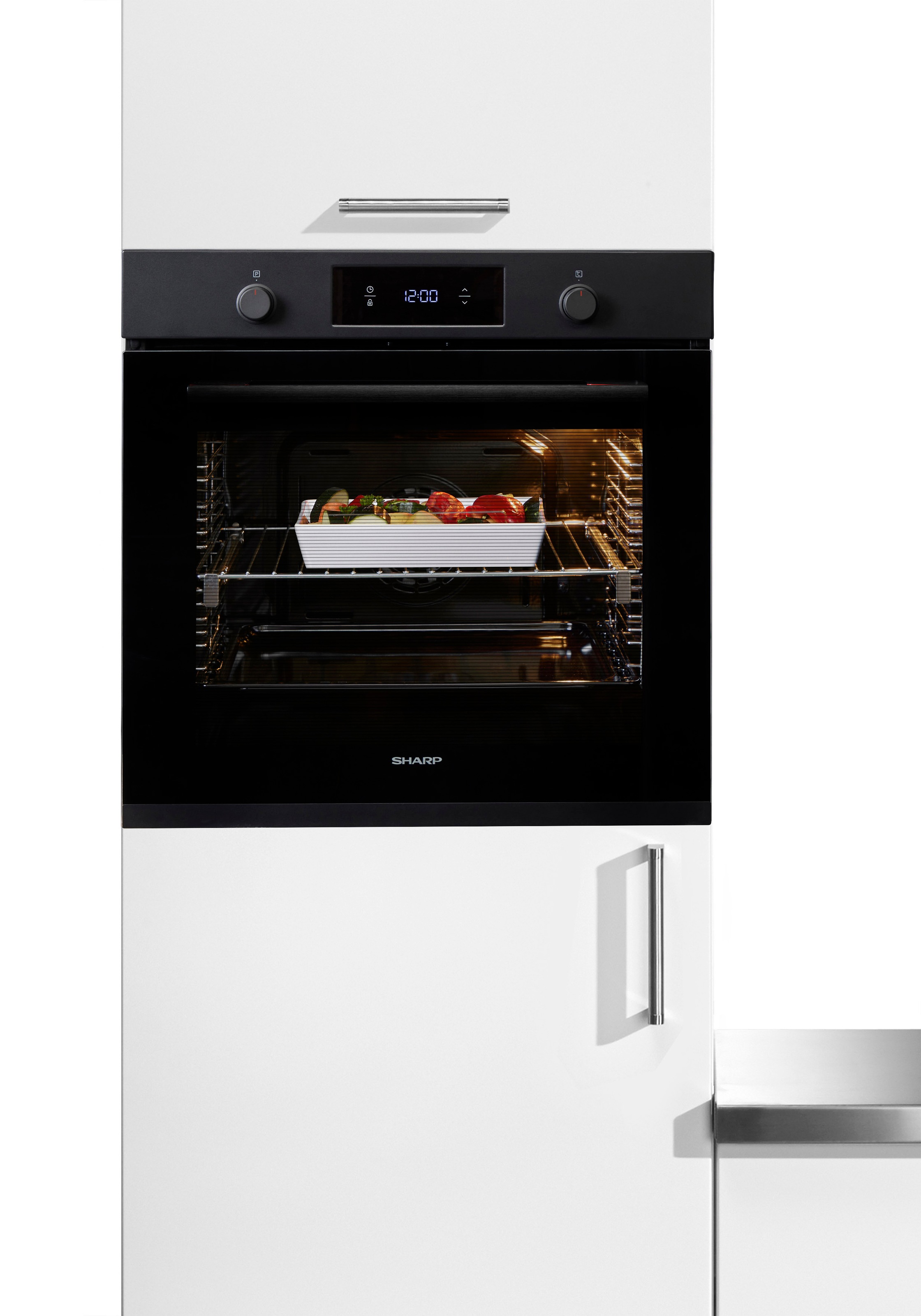 Sharp Einbaubackofen "K-70P19BNH-EU" mit Vollauszug Großflächengrill mit Ve günstig online kaufen