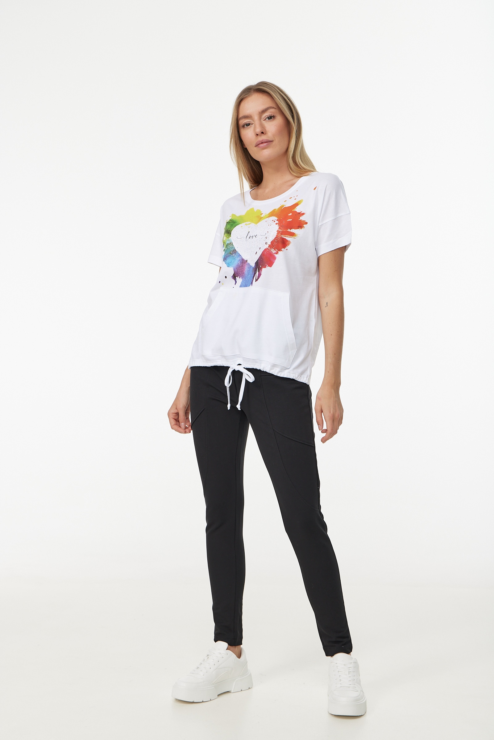 Frontprint | BAUR farbenfrohem mit T-Shirt, Decay bestellen