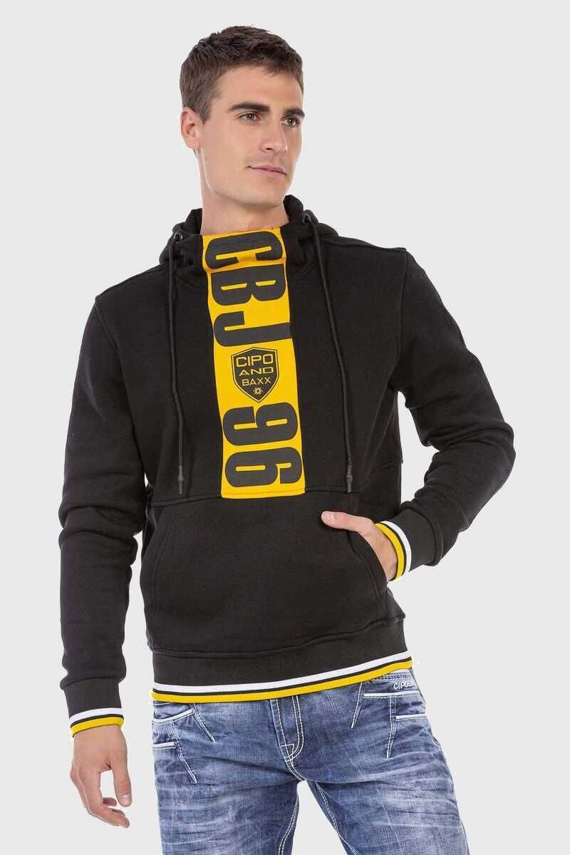 Cipo & Baxx Kapuzenpullover »Sweatshirts«, mit Markenprint