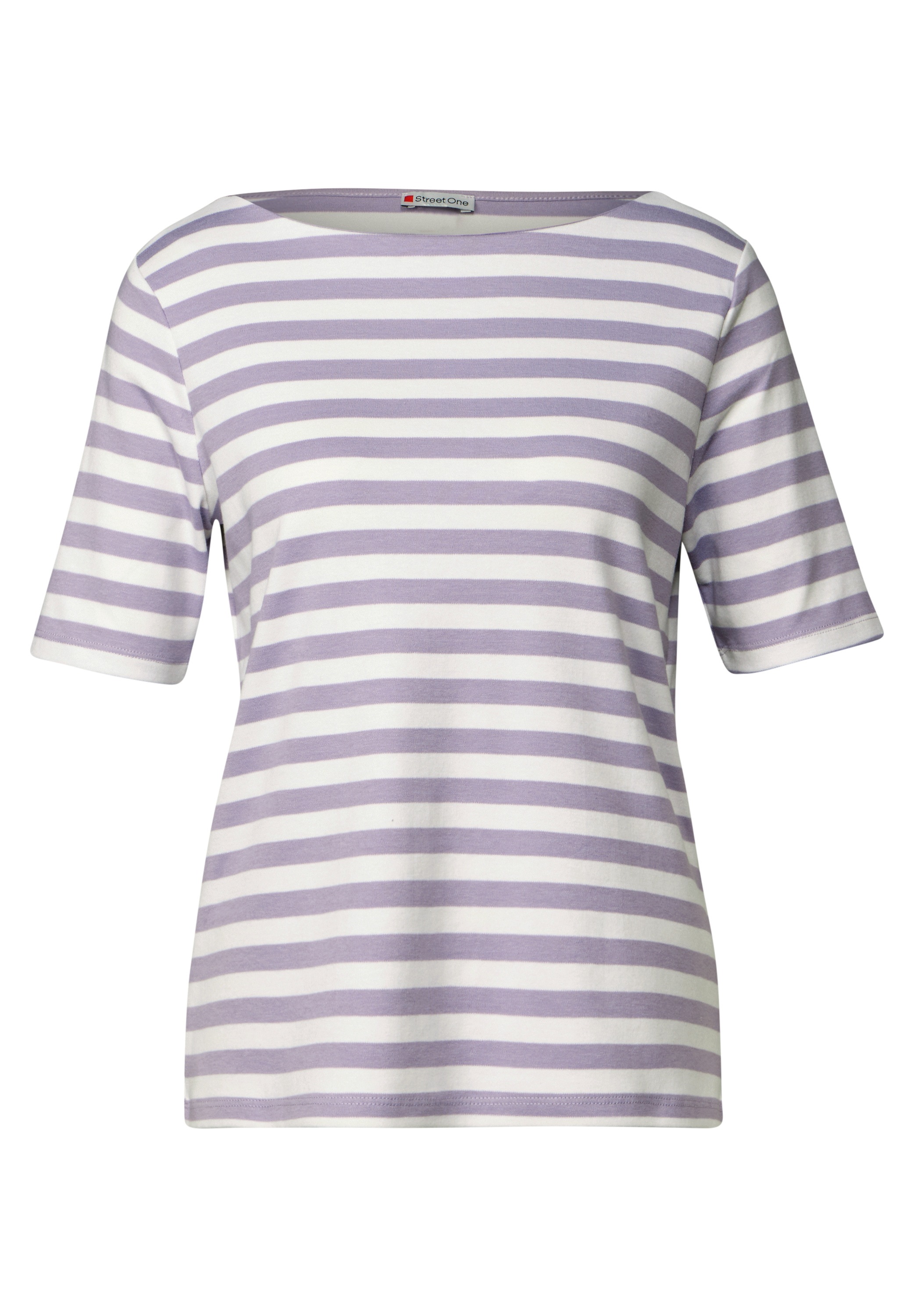 STREET ONE Rundhalsshirt, aus reiner Baumwolle
