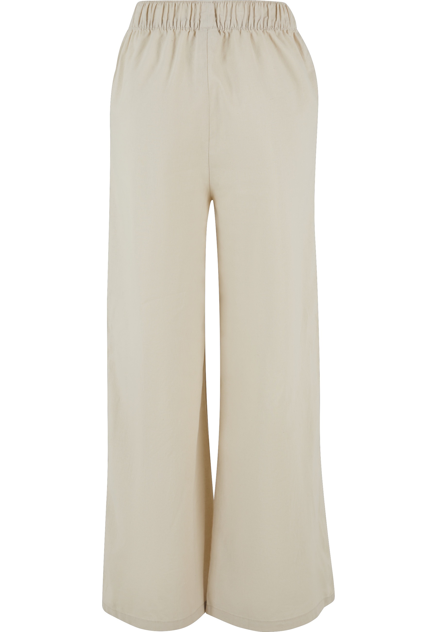 URBAN CLASSICS Stoffhose "Urban Classics Damen Ladies Linen Mixed Wide Pant günstig online kaufen