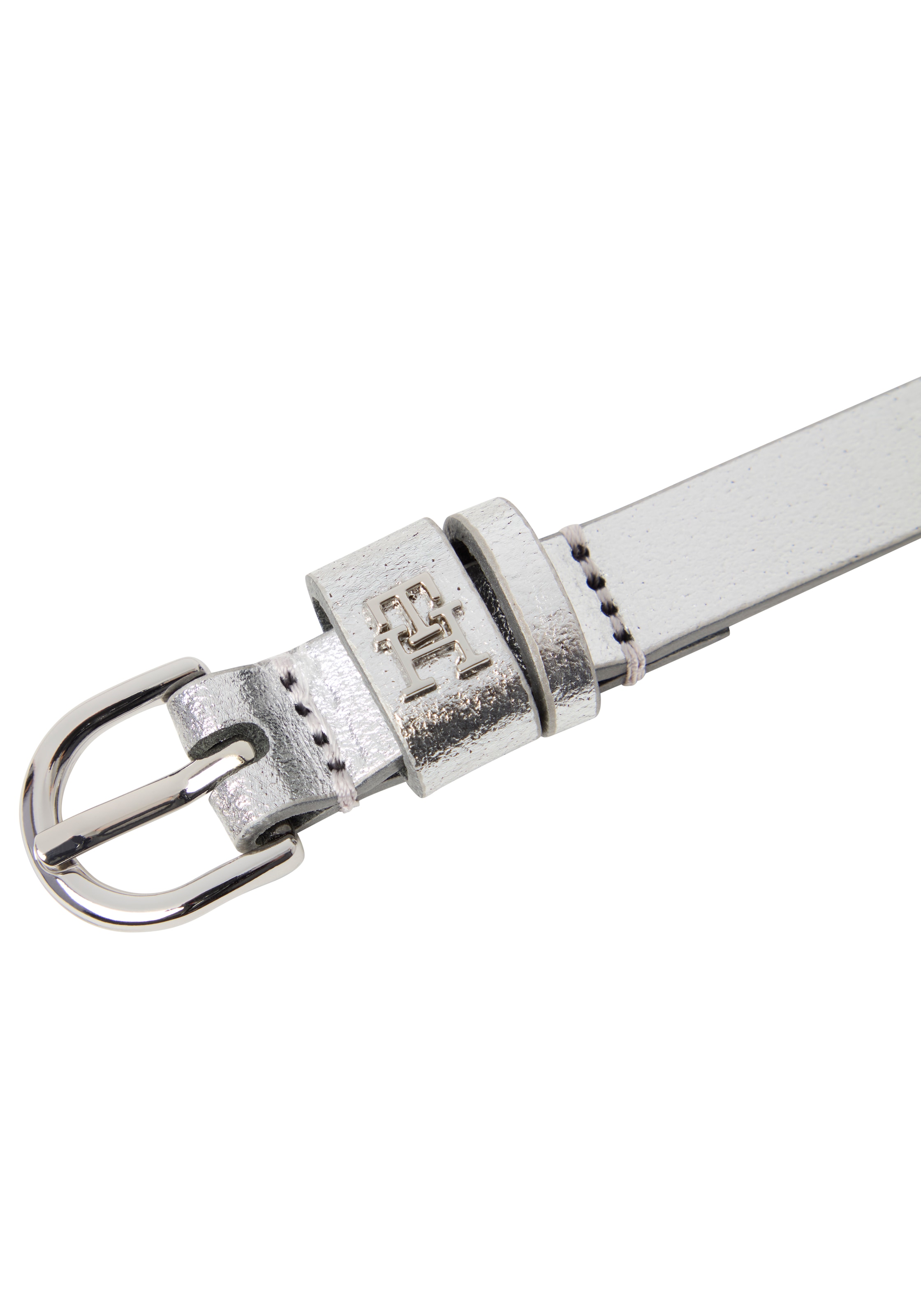 Tommy Hilfiger Ledergürtel, Metallic-Finish, Leder günstig online kaufen