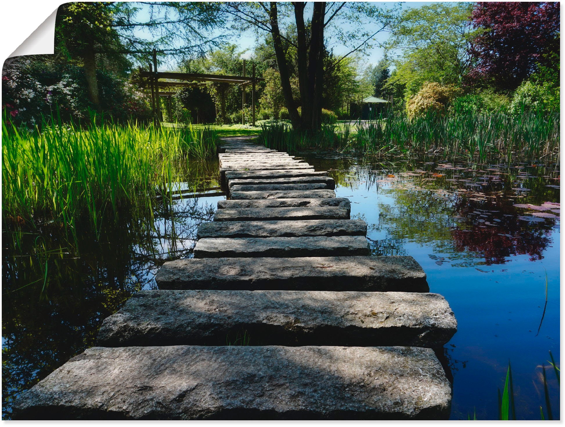 Artland Wandbild »Weg am Teich«, Gewässer, (1 St.), als Leinwandbild