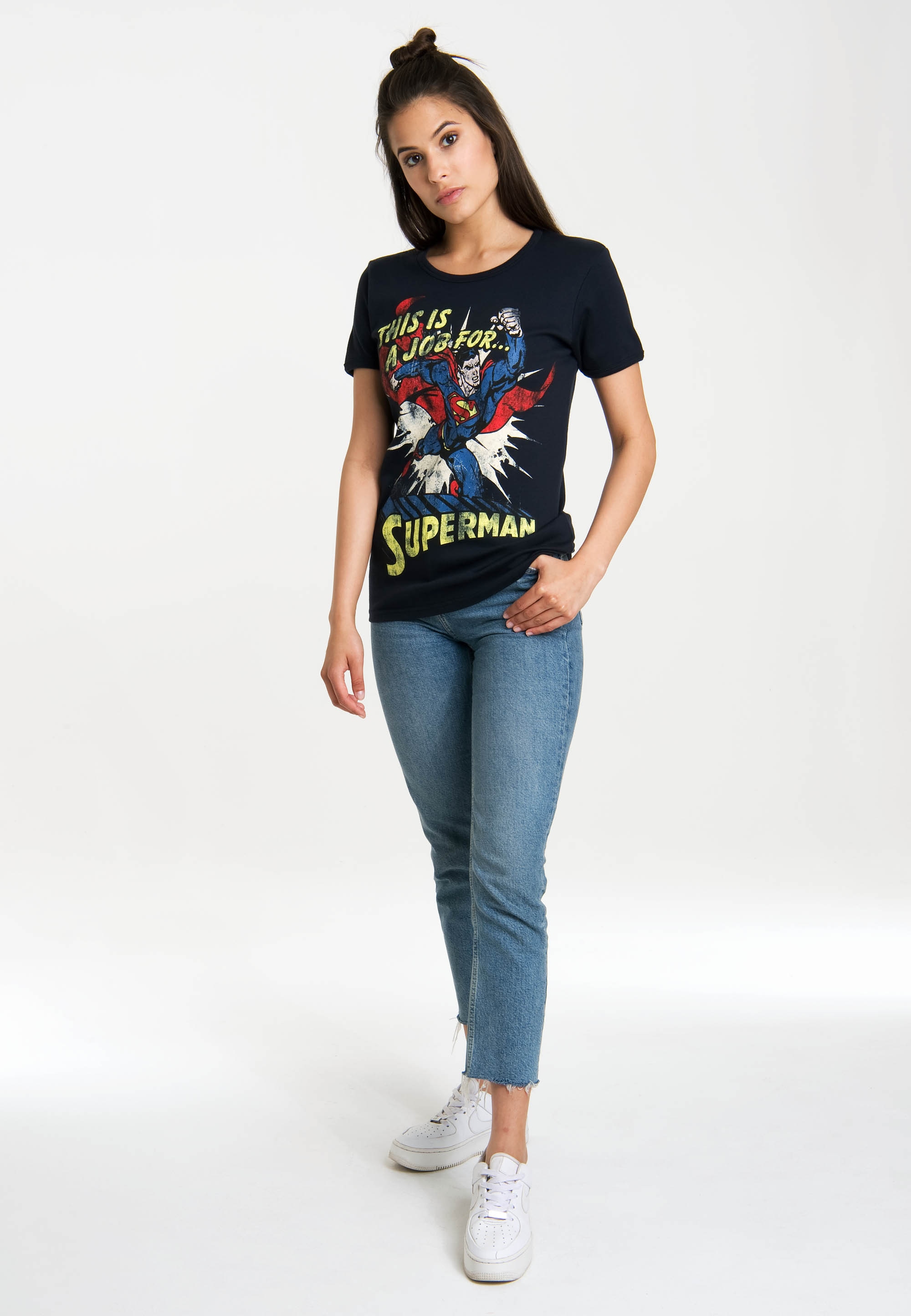 online mit lizenzierten Originaldesign LOGOSHIRT T-Shirt kaufen | BAUR »Superman«,