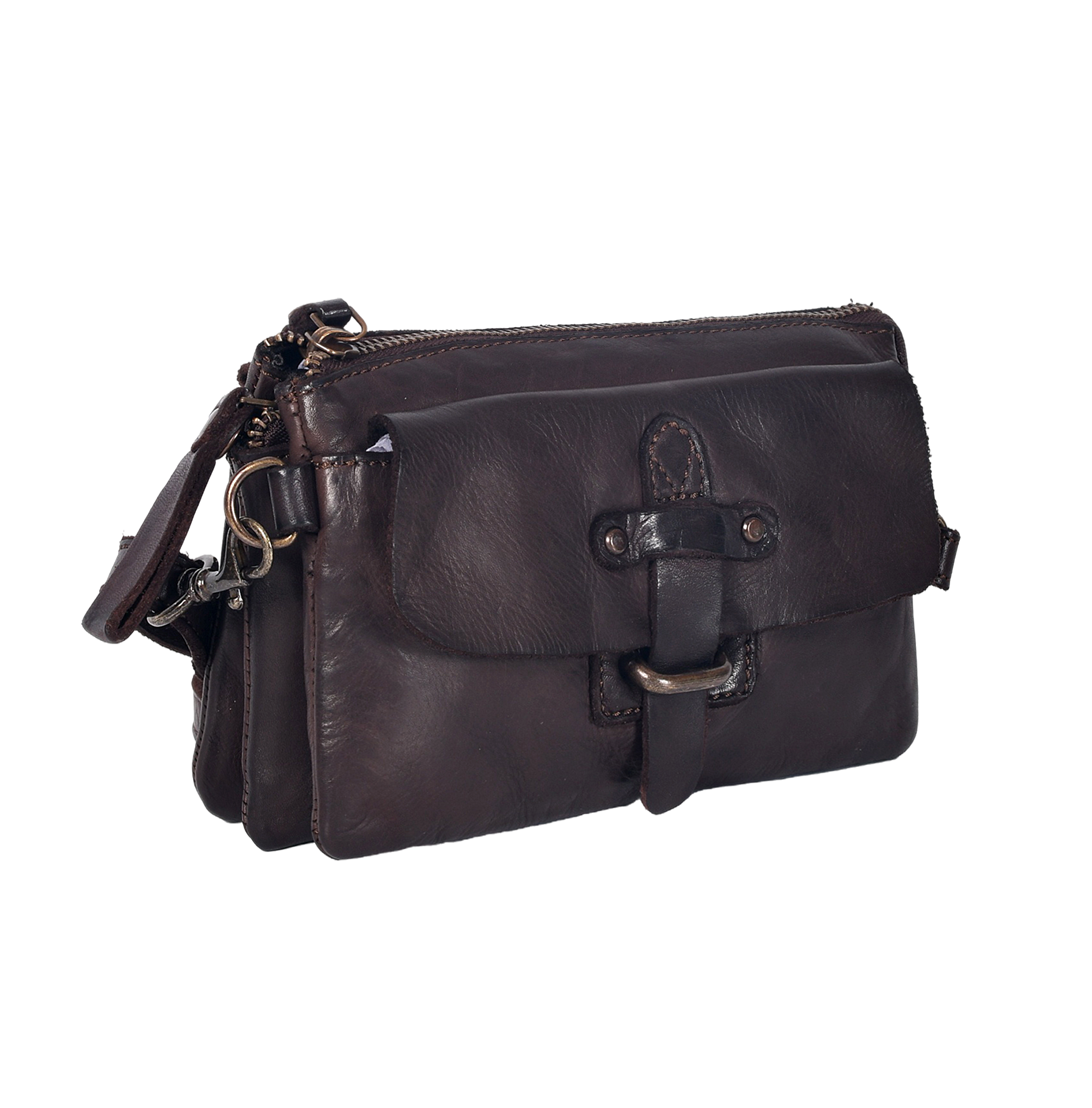HARBOUR 2nd Umhängetasche Schultertasche mit Vortasche mit Riemenverschluss