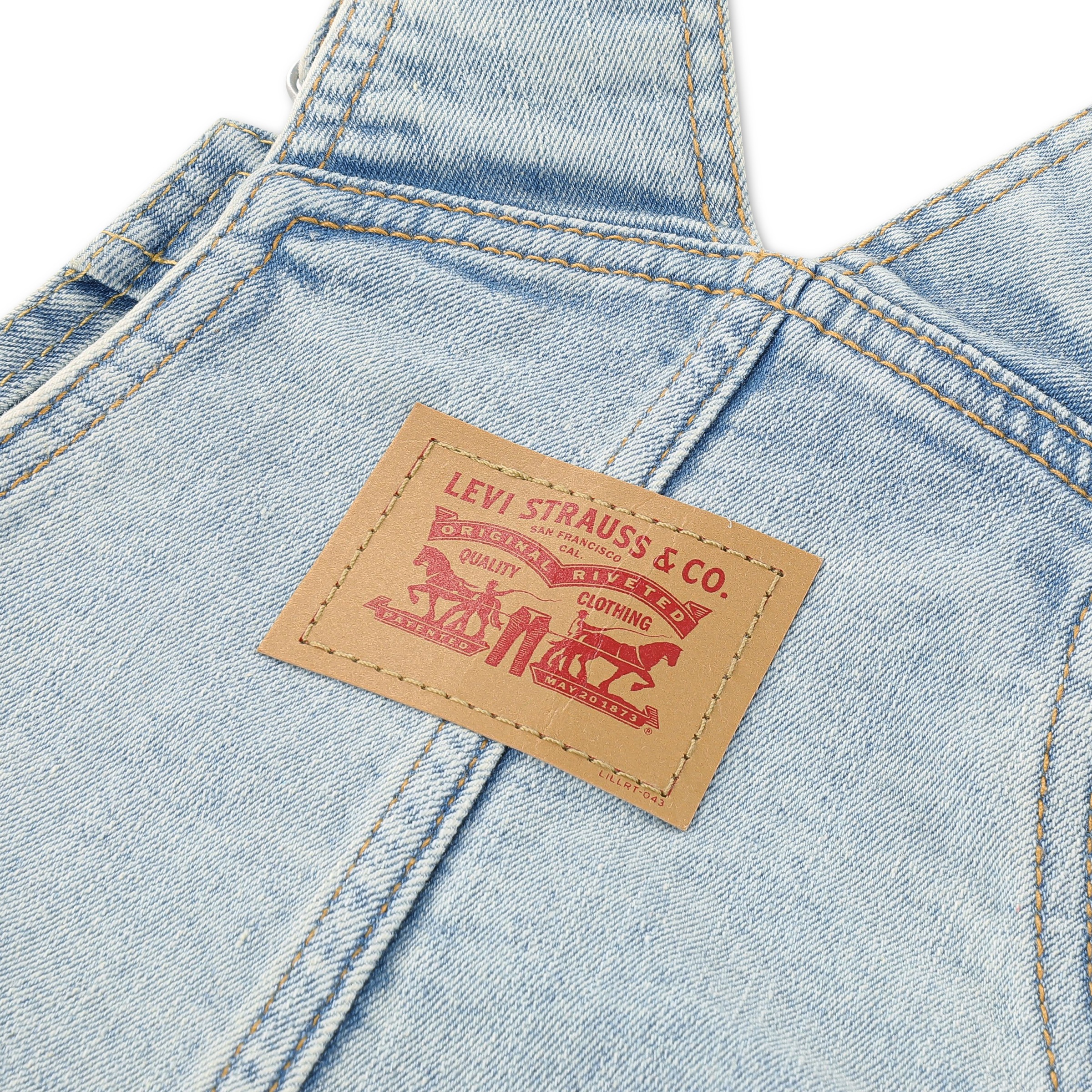 Levi's® Kids Jeanslatzhose »LVN DENIM OVERALL« wickelfreundliche Knopföffnung, Regular Fit