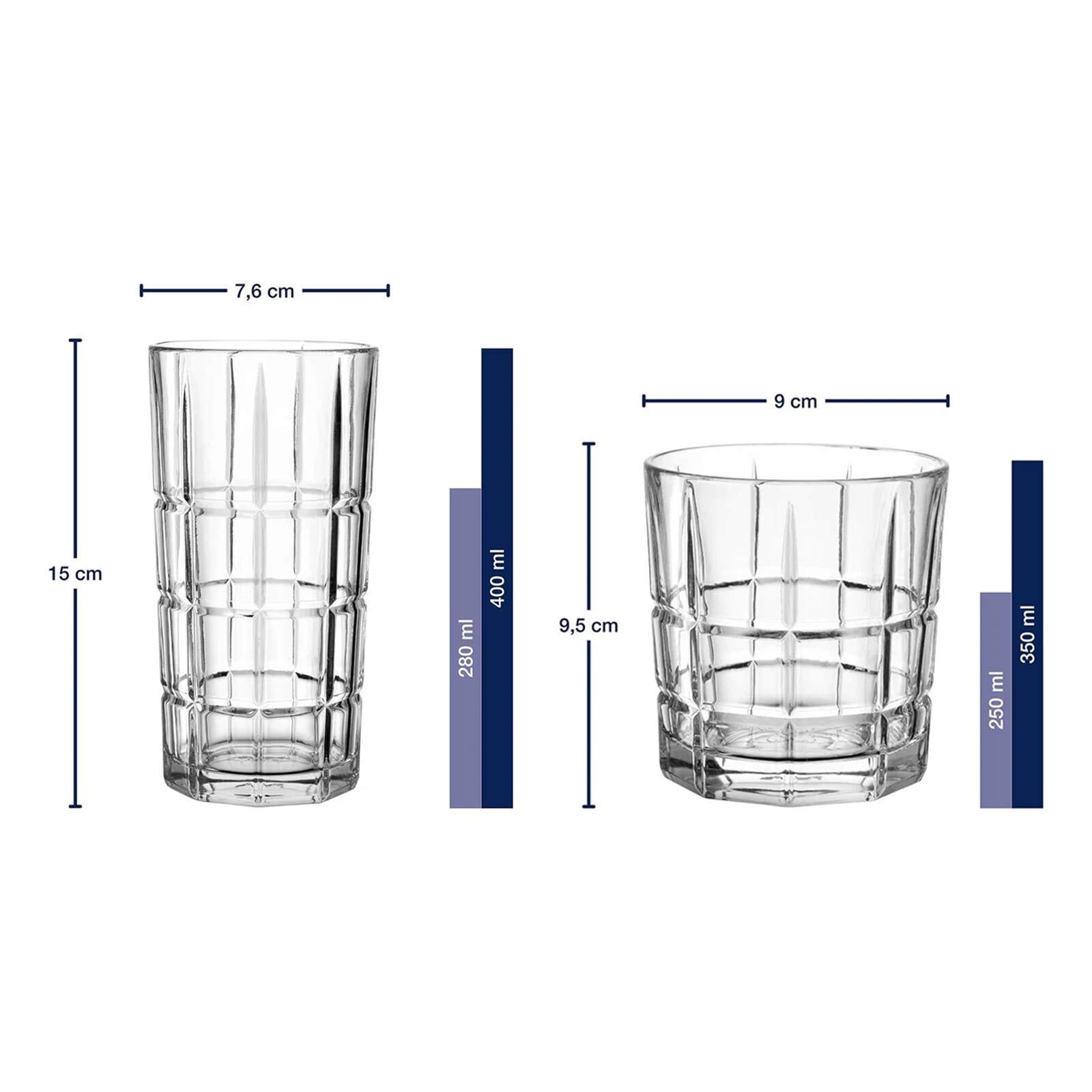 LEONARDO Gläser-Set »Bargläser Soiritii Nova 8er Set transparent« Spülmaschinengeeignet
