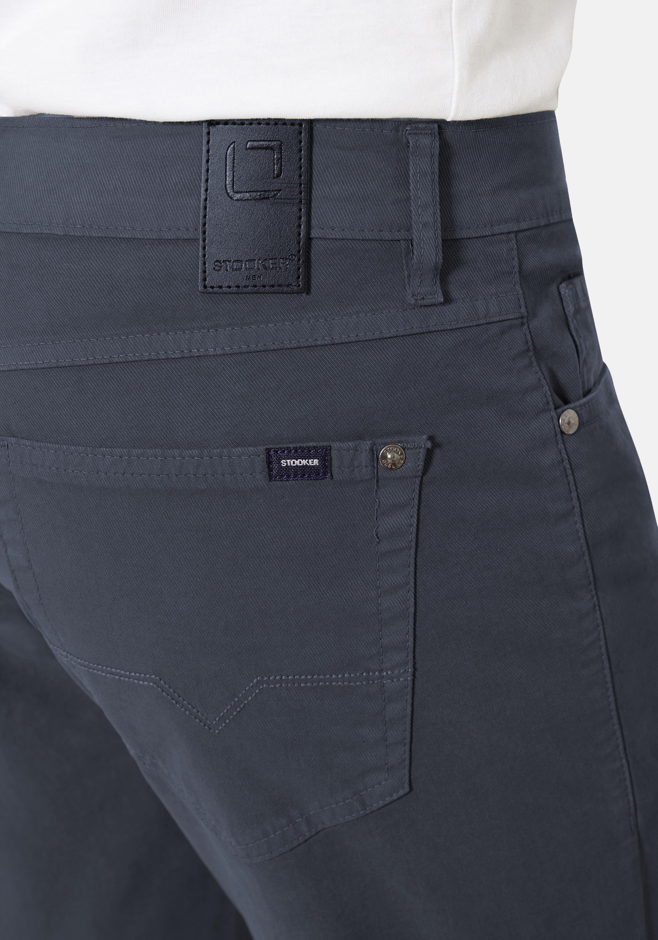 Stooker Men 5-Pocket-Hose »Frisco Twill Straight Fit«, Straight Fit Casual Clean Wash Twill Coloured Comfort Flex! für Herren