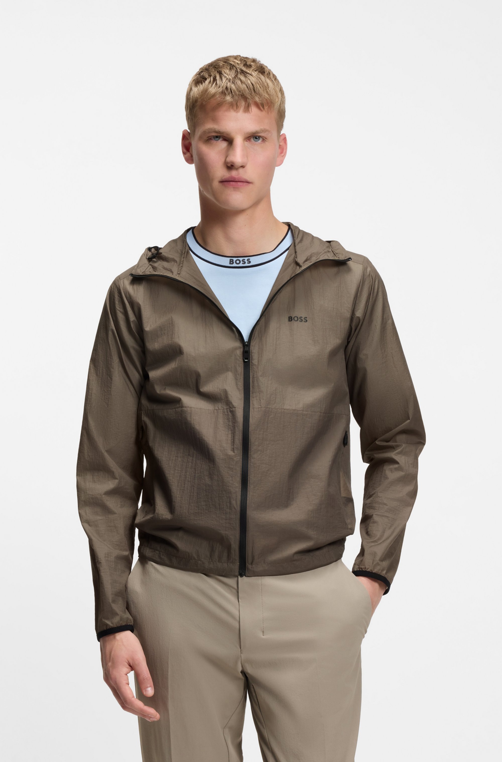 BOSS GREEN Windbreaker "Airynix JT" mit Kapuze sommerliche Qualität, Regula günstig online kaufen