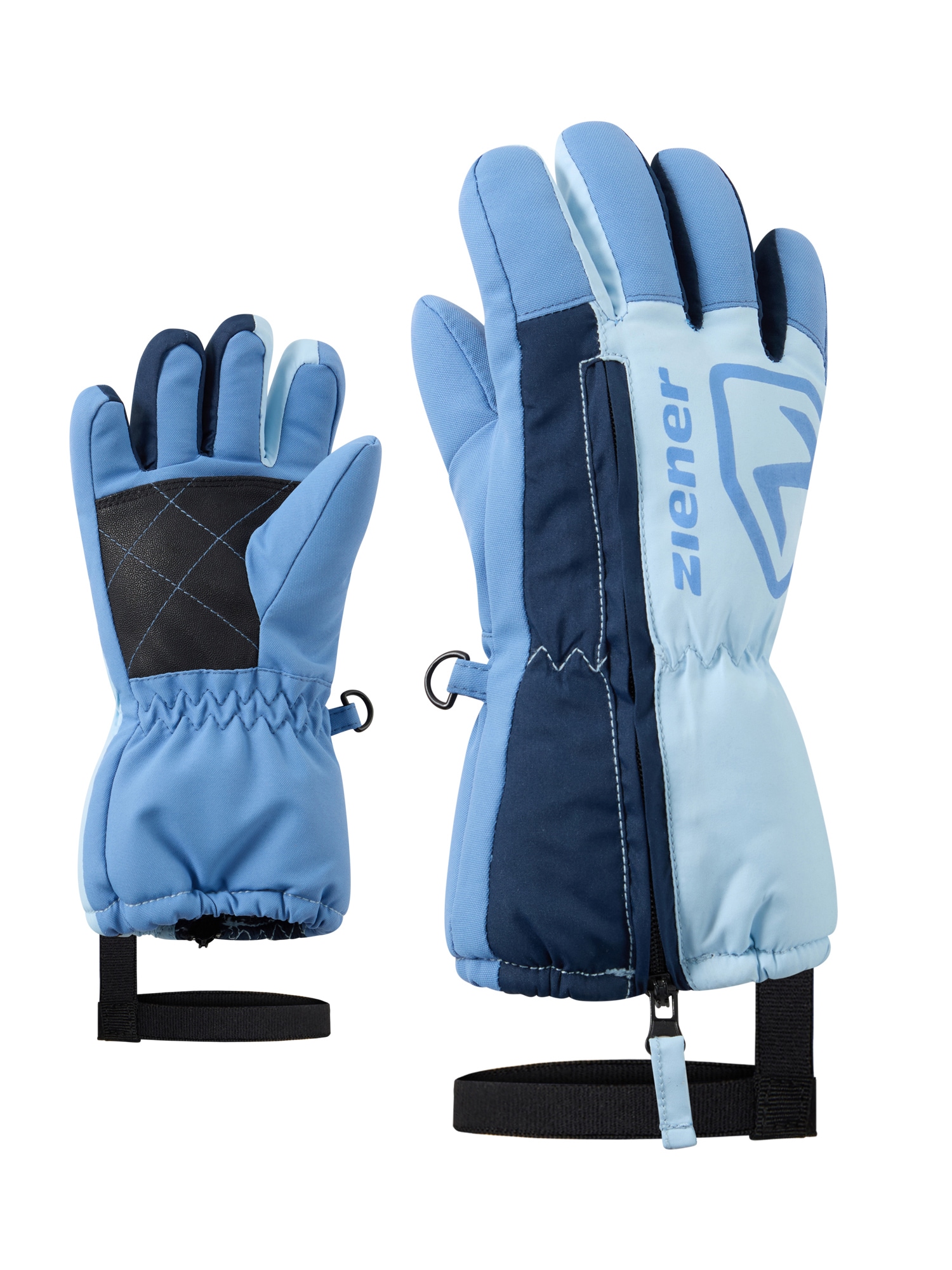 Ziener Skihandschuhe "LEO-Z Kinder" wasserabweisend, windabweisend, atmungsaktiv, langer Reißverschluss