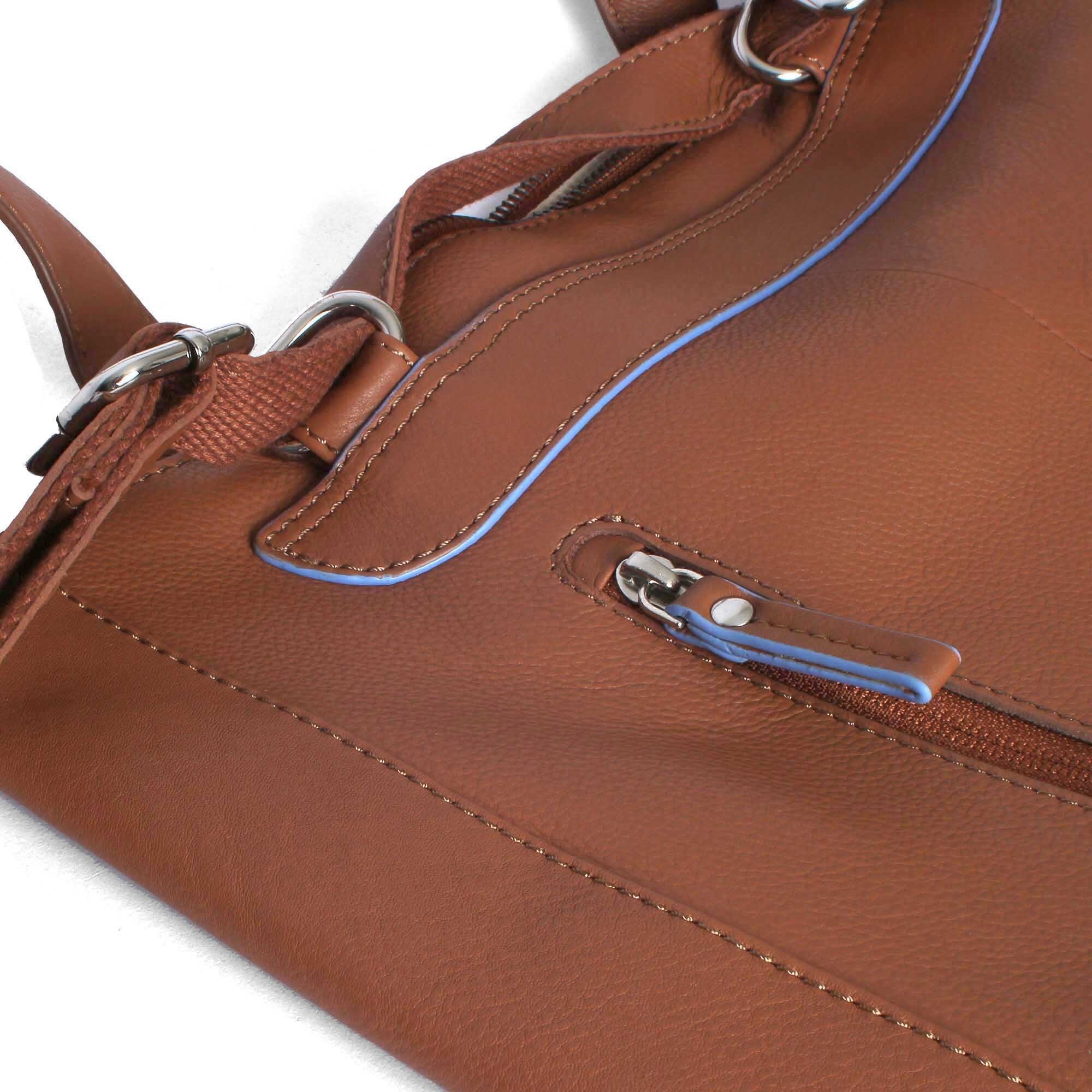 Vargu Cityrucksack »Hana 1«, Shopper-Rucksack aus LWG zertifiziertem Leder