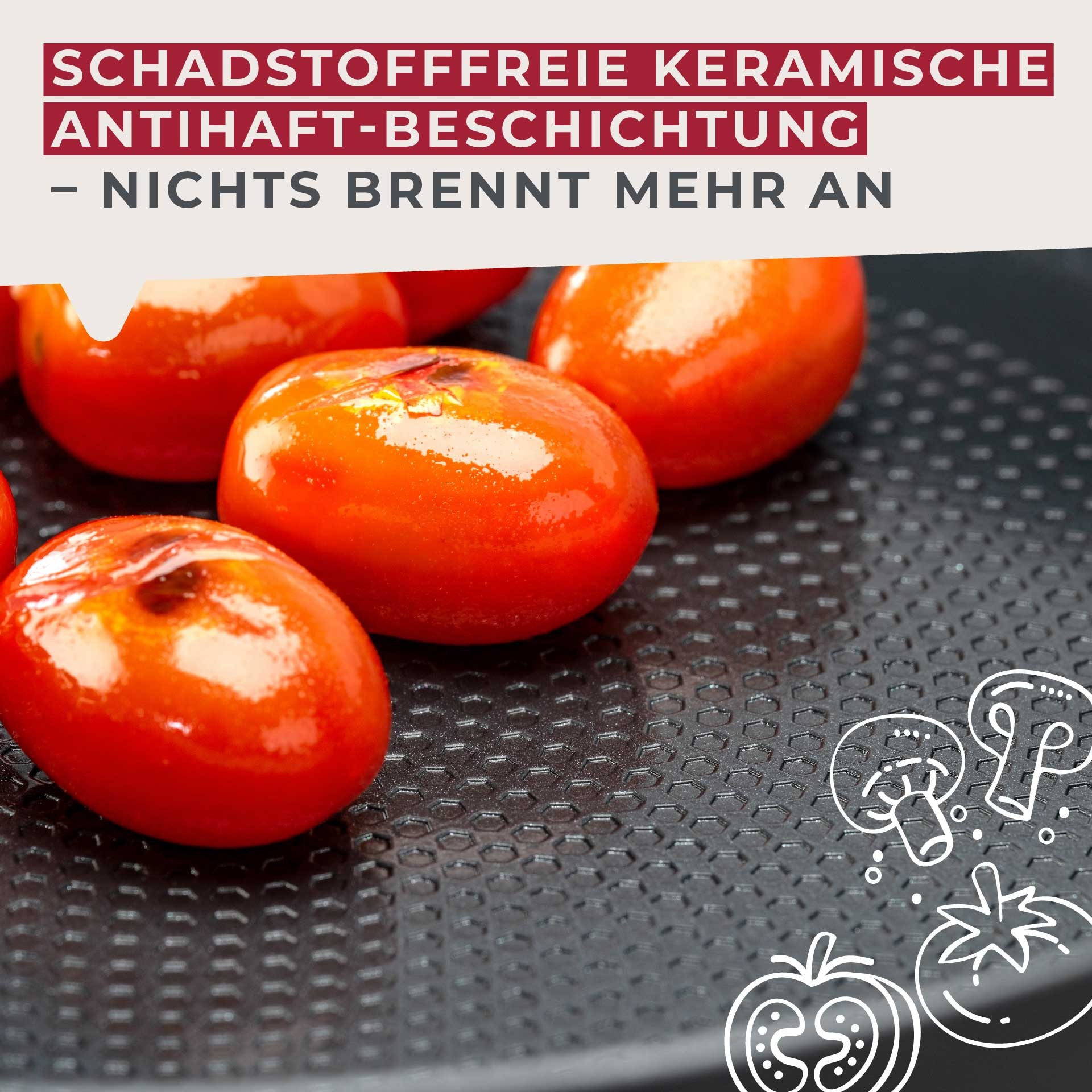 FACKELMANN Bratpfanne »Statement«, Aluminium, (Set, 3 tlg.), 3er Pfannenset Statement – Bratpfannen, Kochpfannen, Aluminium-Pfannen