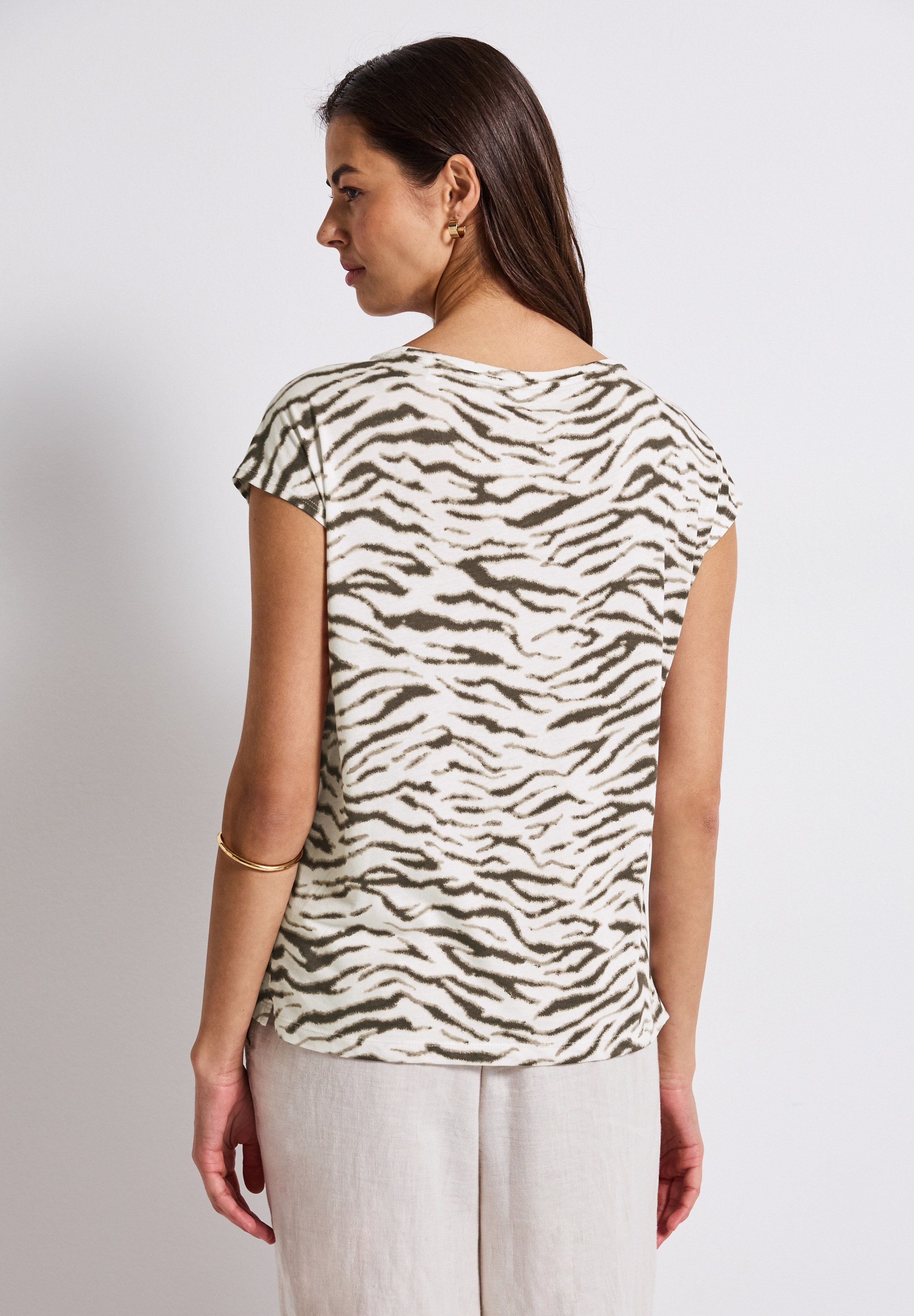 STREET ONE Print-Shirt, aus Baumwolle mit Stretchante günstig online kaufen