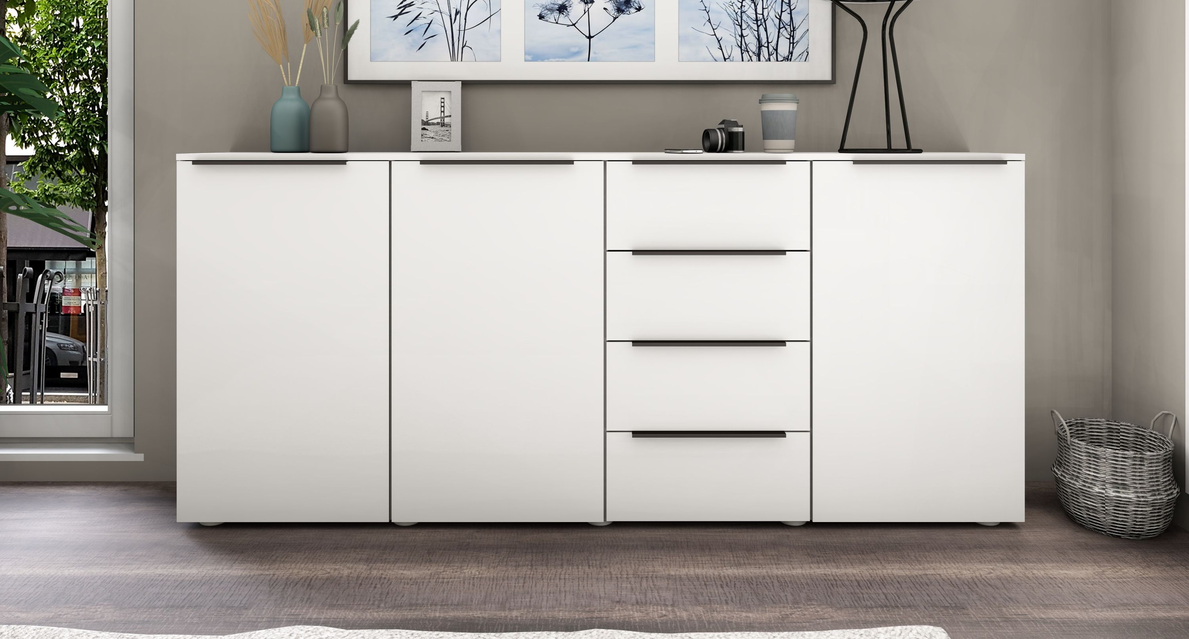 borchardt Möbel Highboard "Tom", Breite 200 cm günstig online kaufen