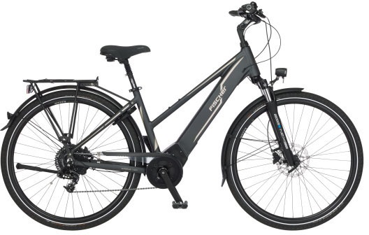 FISCHER Fahrrad E-Bike "VIATOR 5.0i Damen 504", 10 Gang, Pedelec, Elektrofahrrad für Damen, Trekkingrad