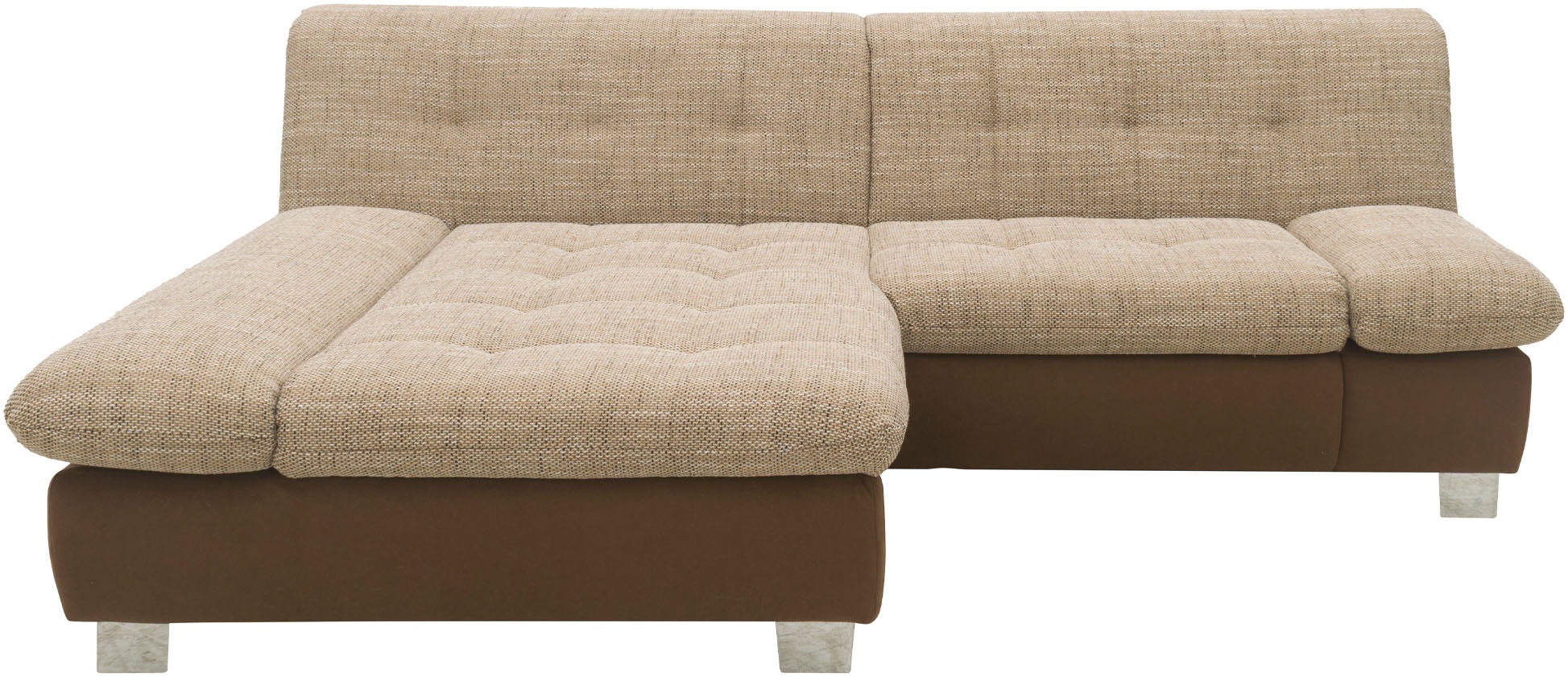 DOMO collection Ecksofa "100031 kompakte Stellmaße, komfortabel und bequem, günstig online kaufen